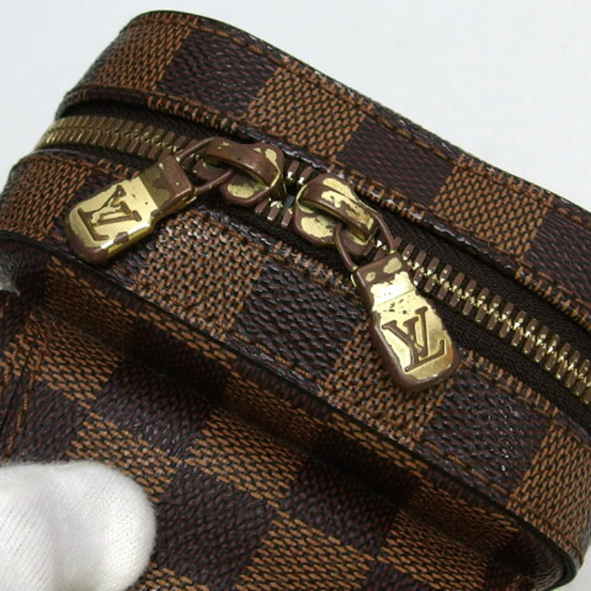Louis Vuitton Damier Gold Damier Canvas Shoulder Bag Sling Bag (Pre-Owned)