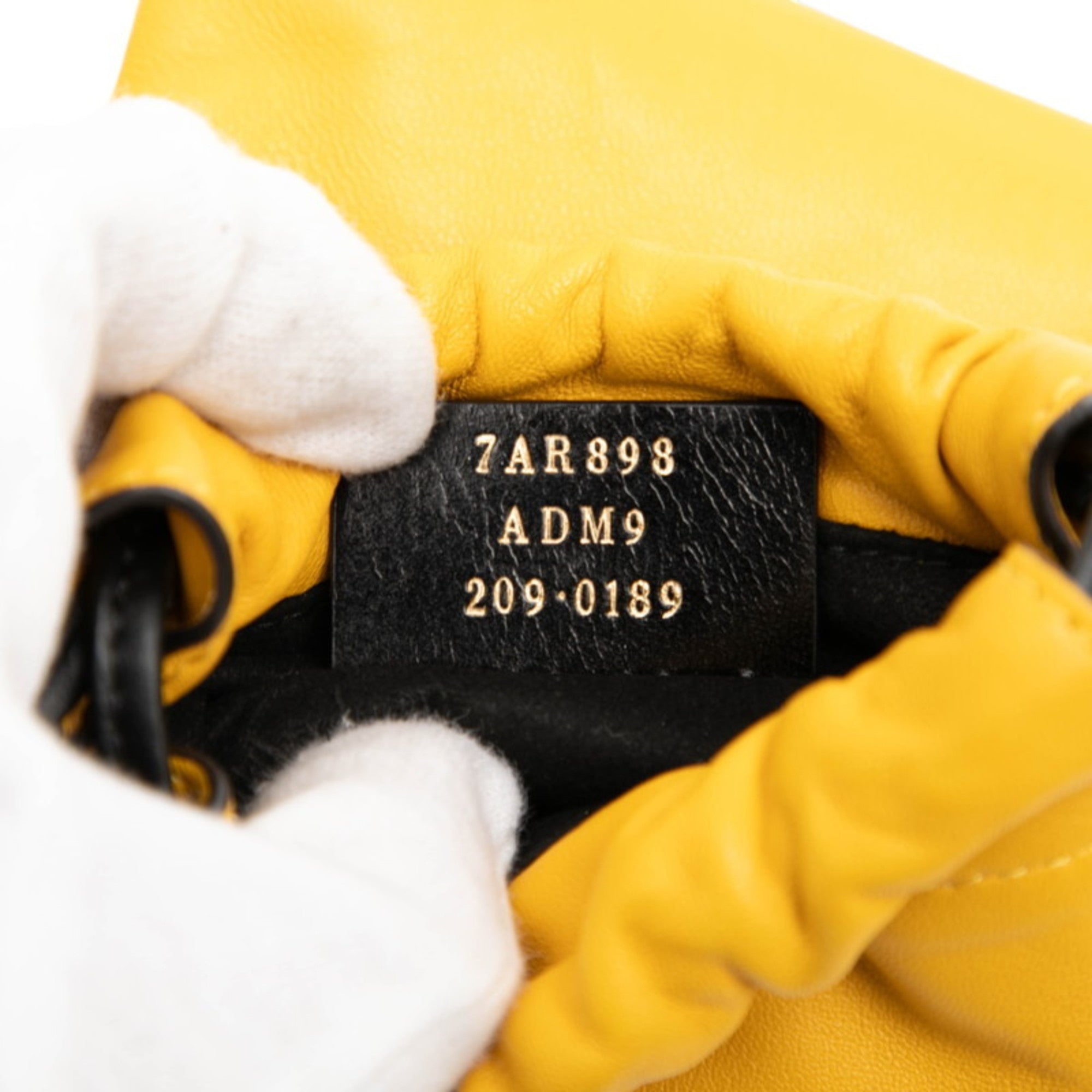 Fendi Yellow Leather Pouch (Pre-Owned)