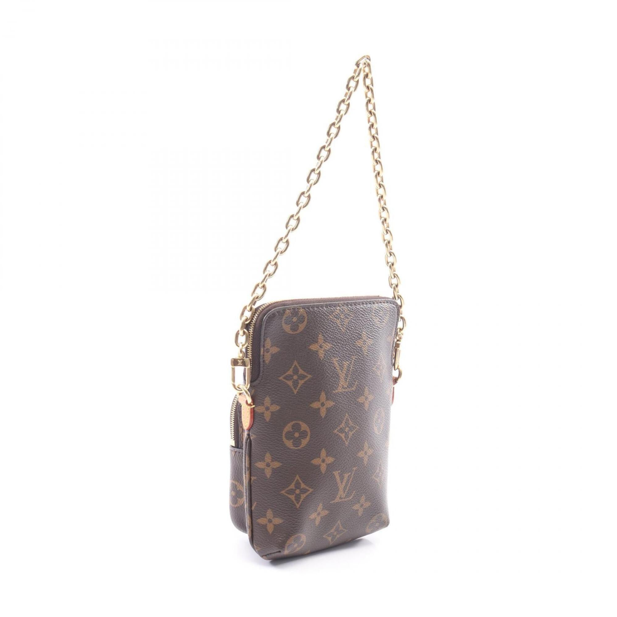 Louis Vuitton Brown Pvc Coated Canvas Leather Handbag (Pre-Owned)