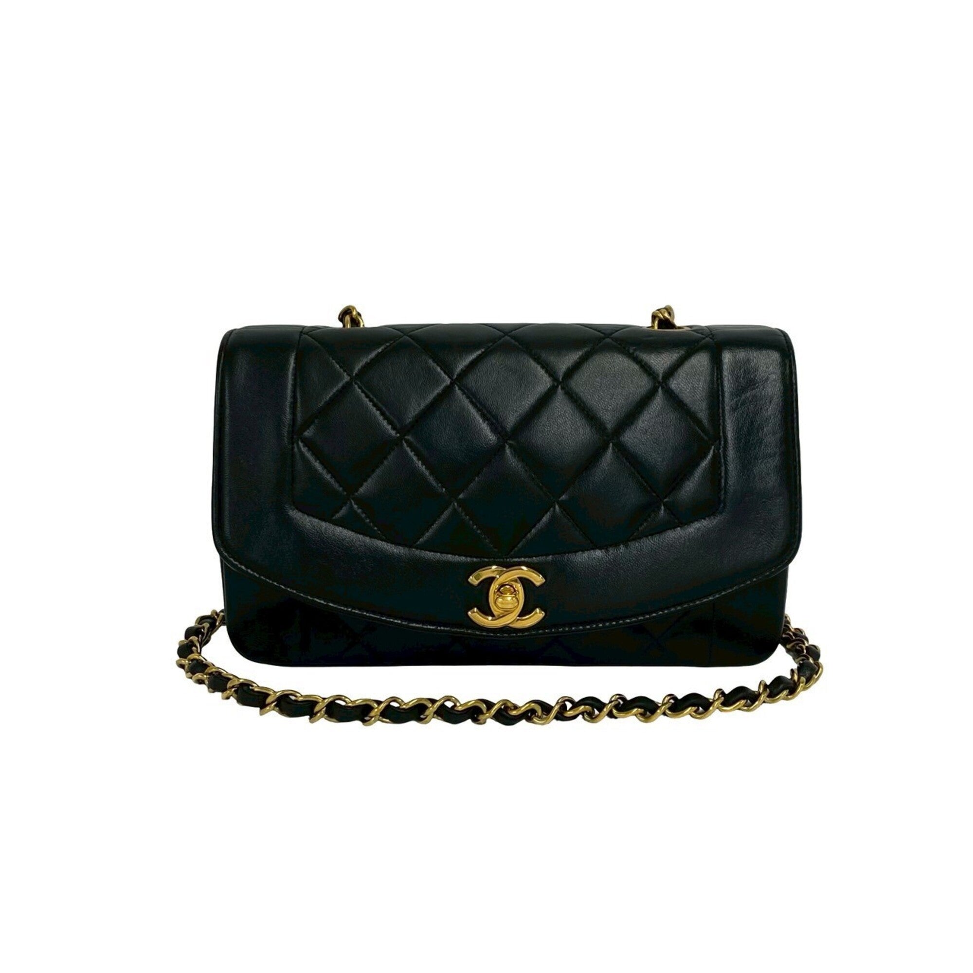 Chanel Black Leather Shoulder Bag (Pre-Owned)