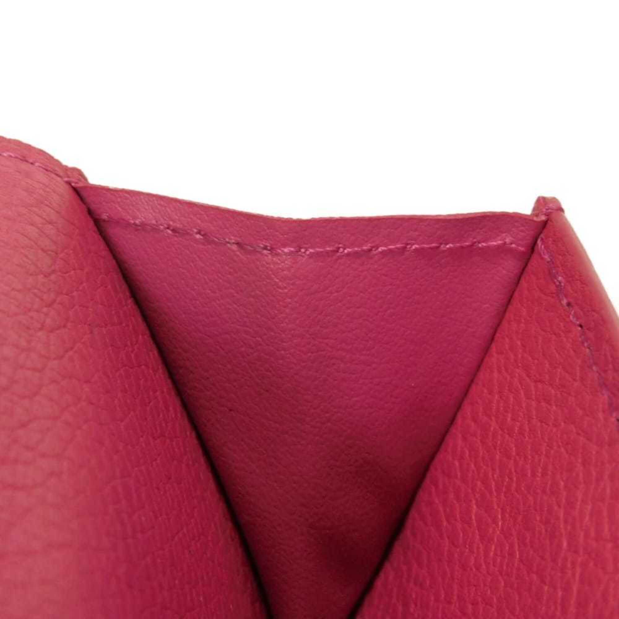 Louis Vuitton Pink Leather Wallet (Tri-Fold) (Pre-Owned)