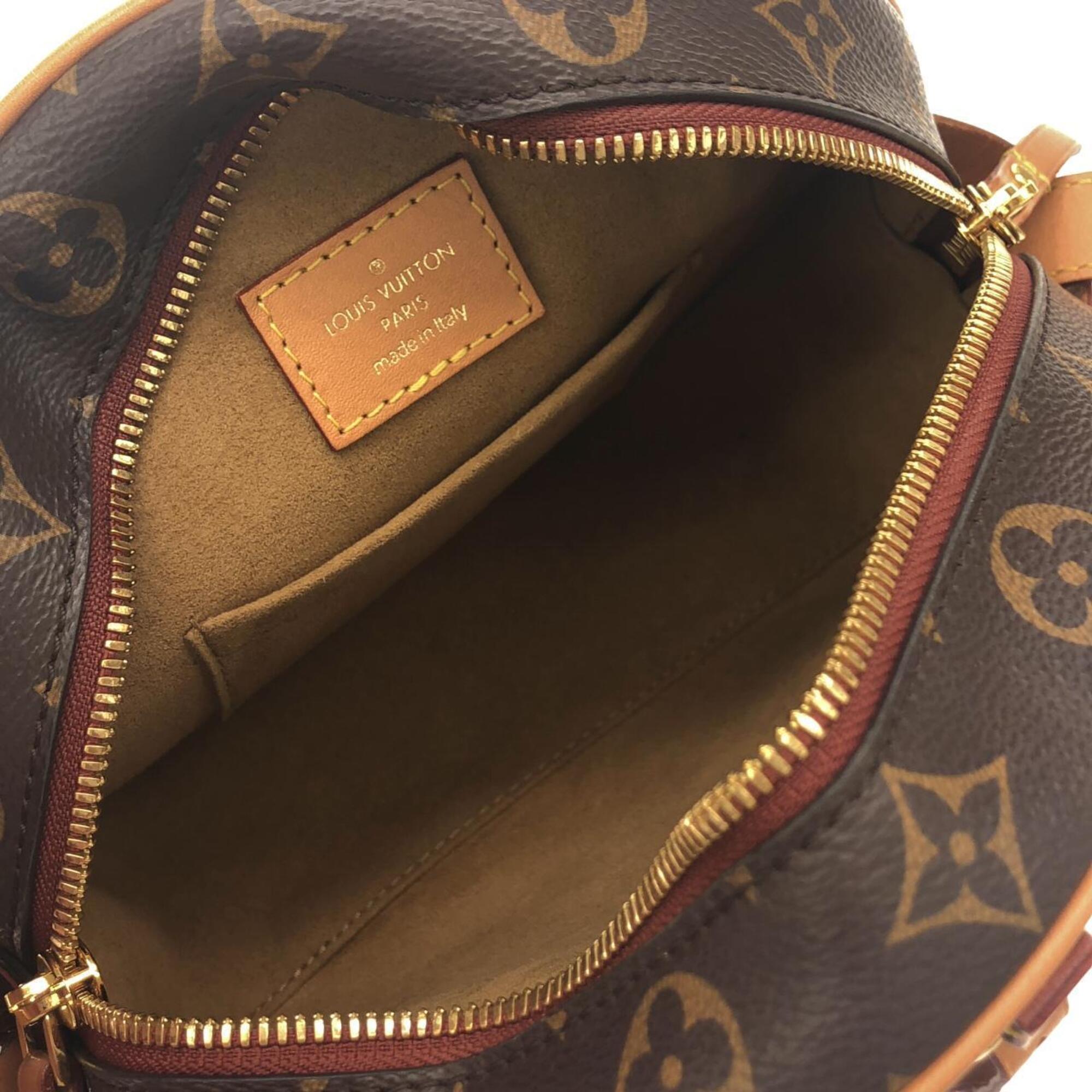 Louis Vuitton Marron Coated Canvas Shoulder Bag (Pre-Owned)