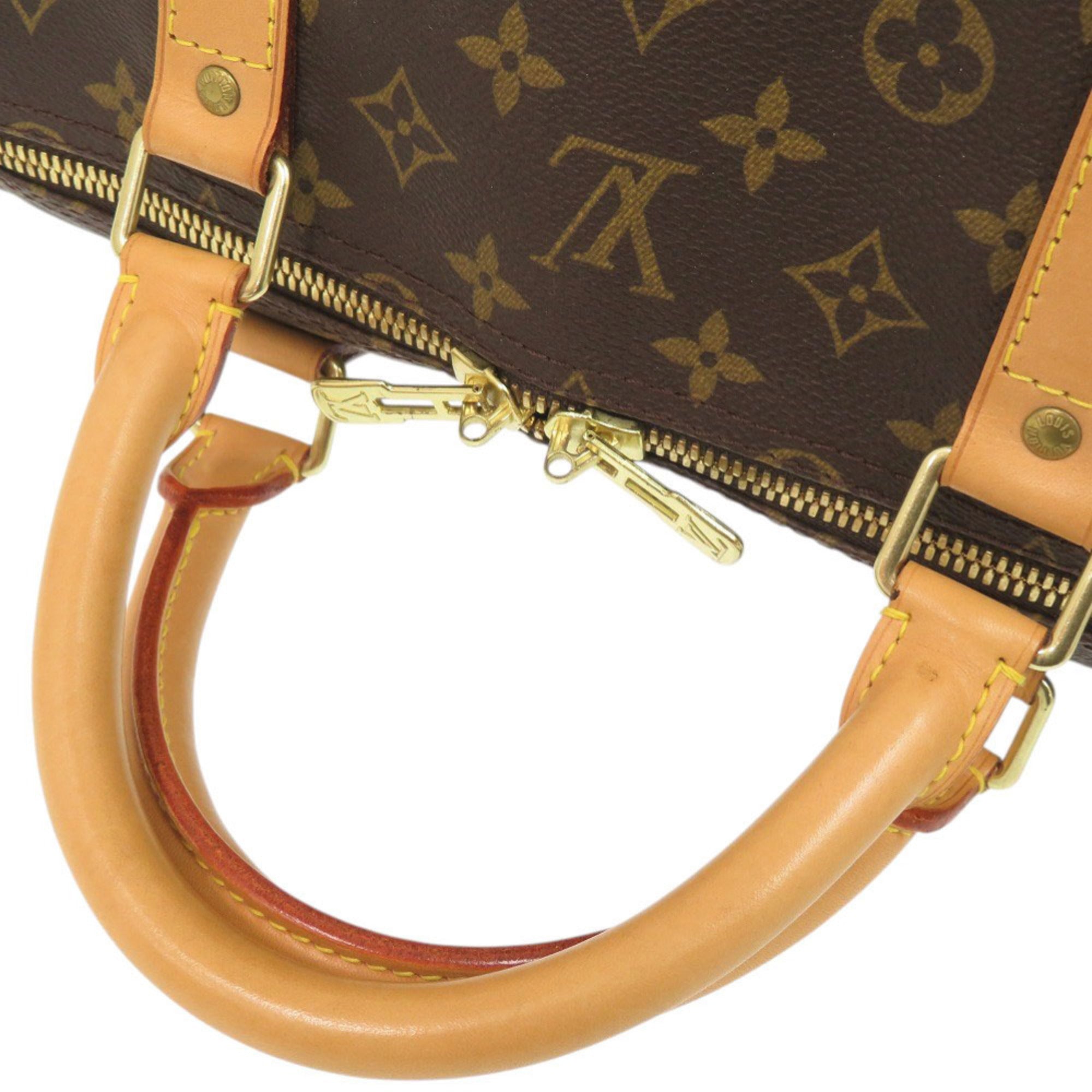 Louis Vuitton Brown Monogram Canvas Boston Bag (Pre-Owned)