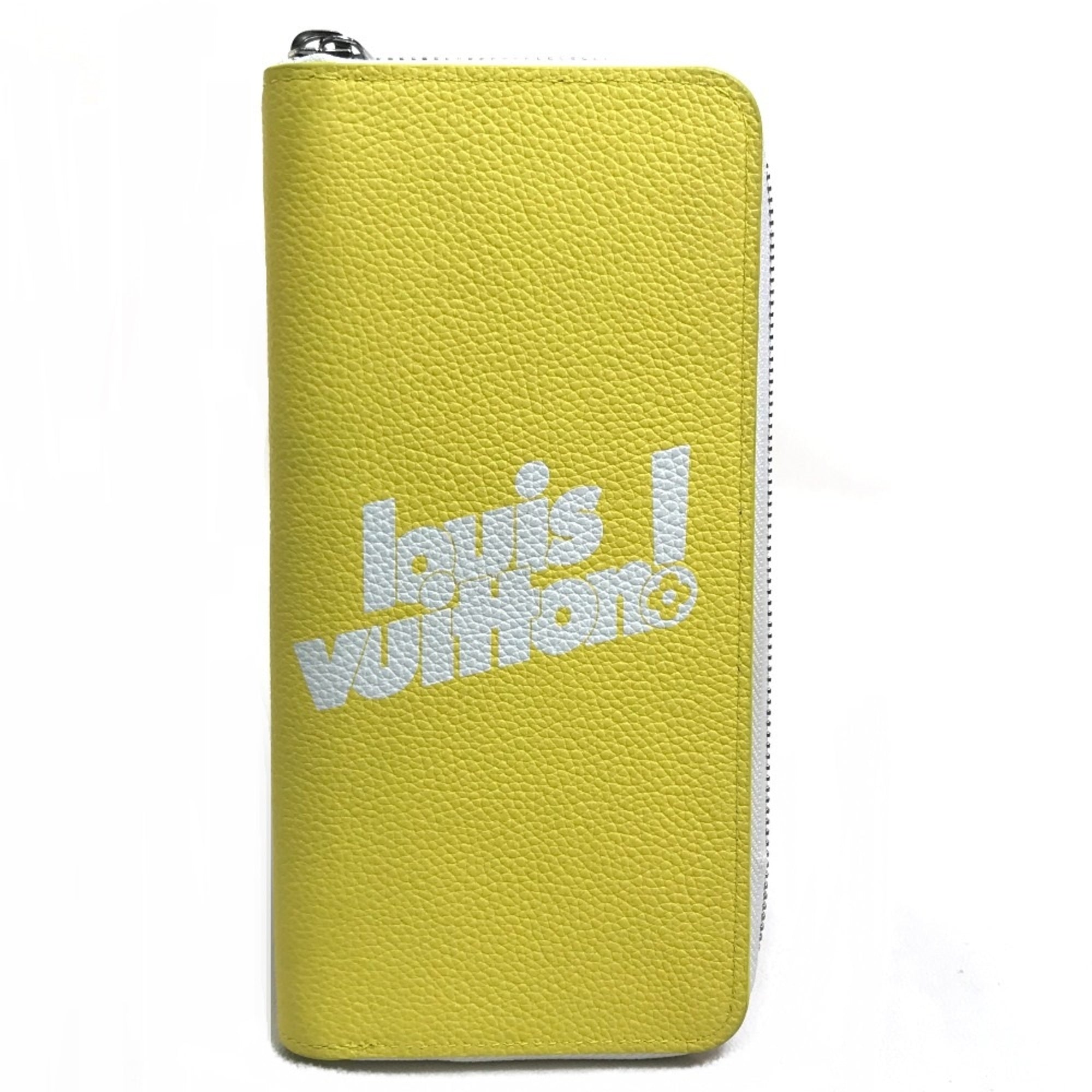 Louis Vuitton Yellow Leather Long Wallet (Bi-Fold) (Pre-Owned)