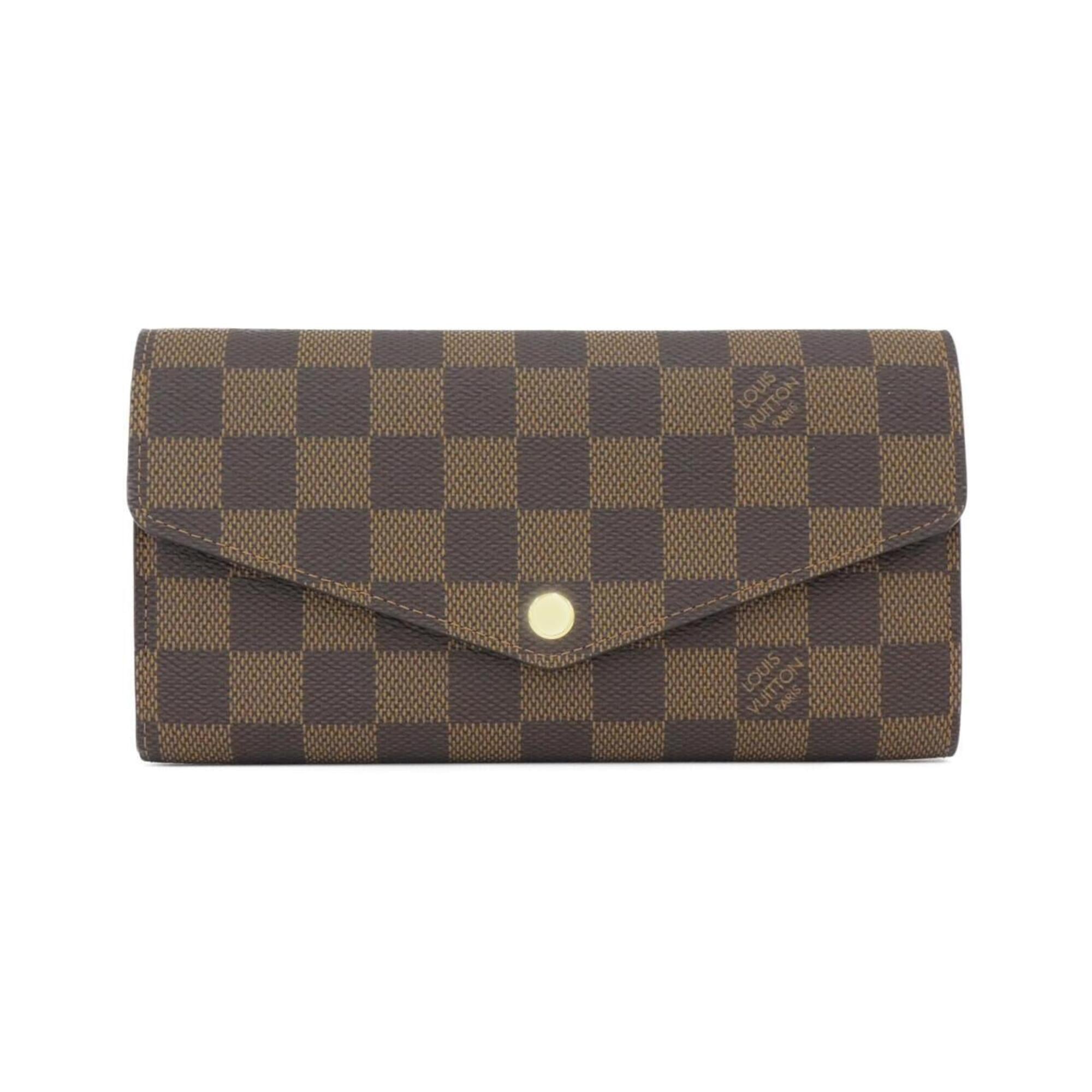 Louis Vuitton Ebene Coated Canvas Long Wallet (Bi-Fold) (Pre-Owned)