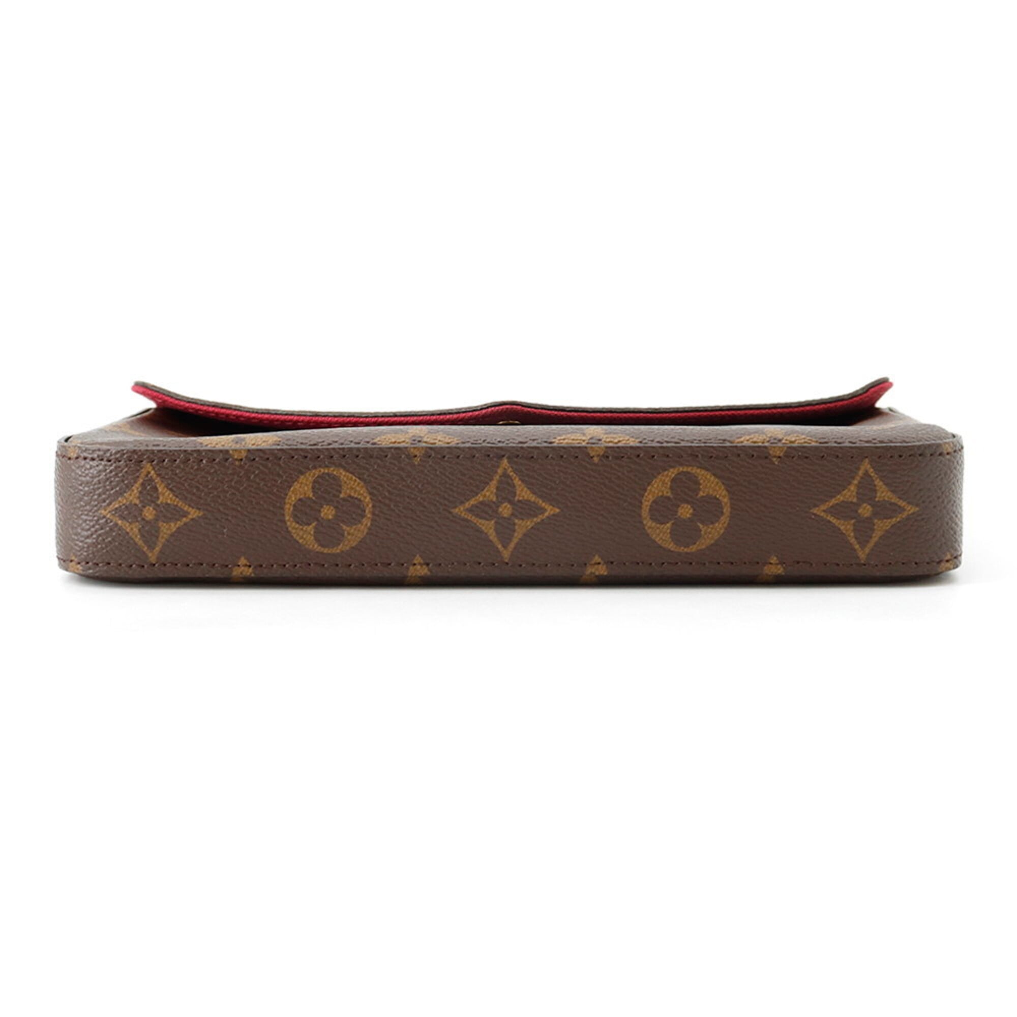 Louis Vuitton Monogram Fuchsia Monogram Chain/Shoulder Wallet (Pre-Owned)