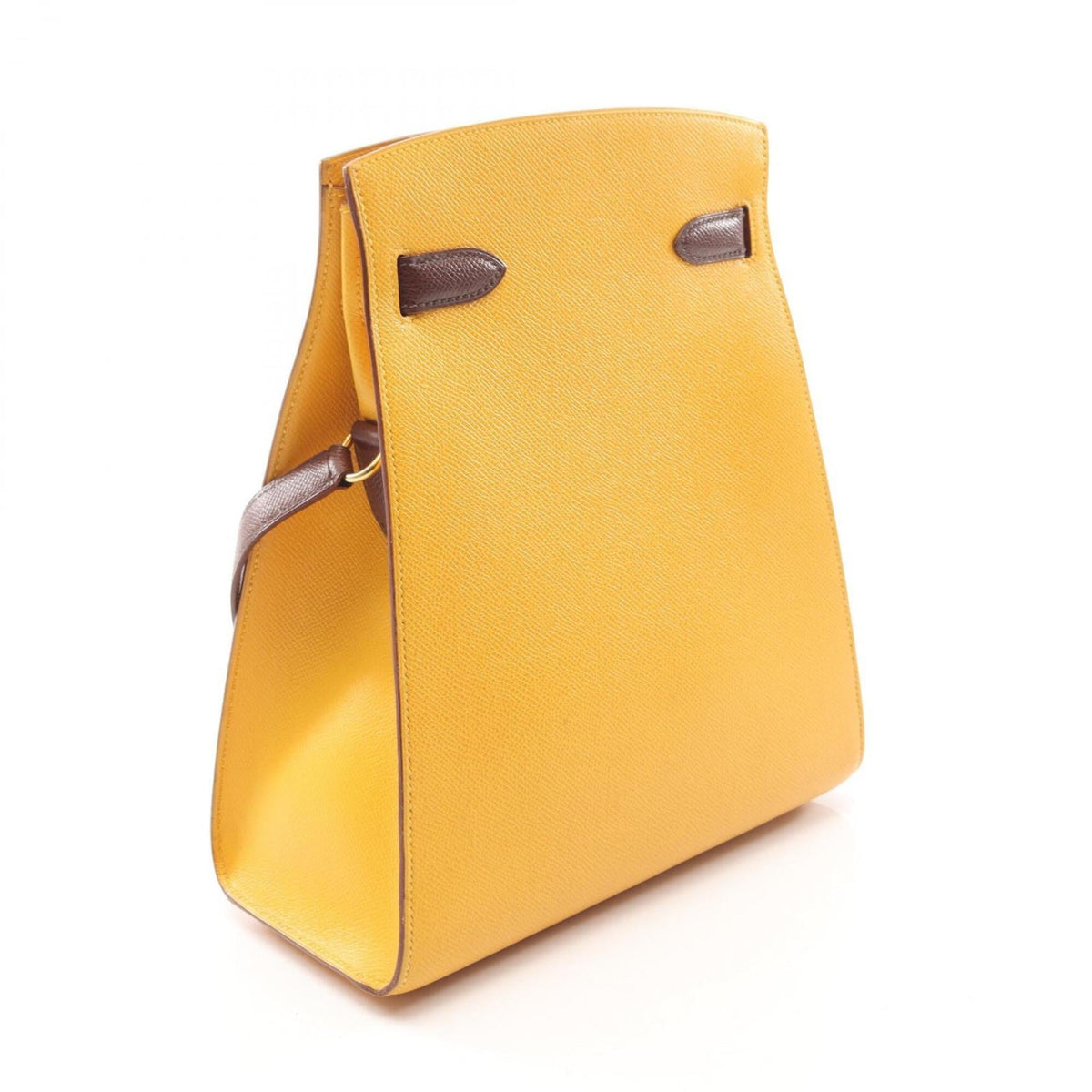 Hermes Brown Havane Yellow Courchevel Leather Handbag Shoulder Bag (Pre-Owned)