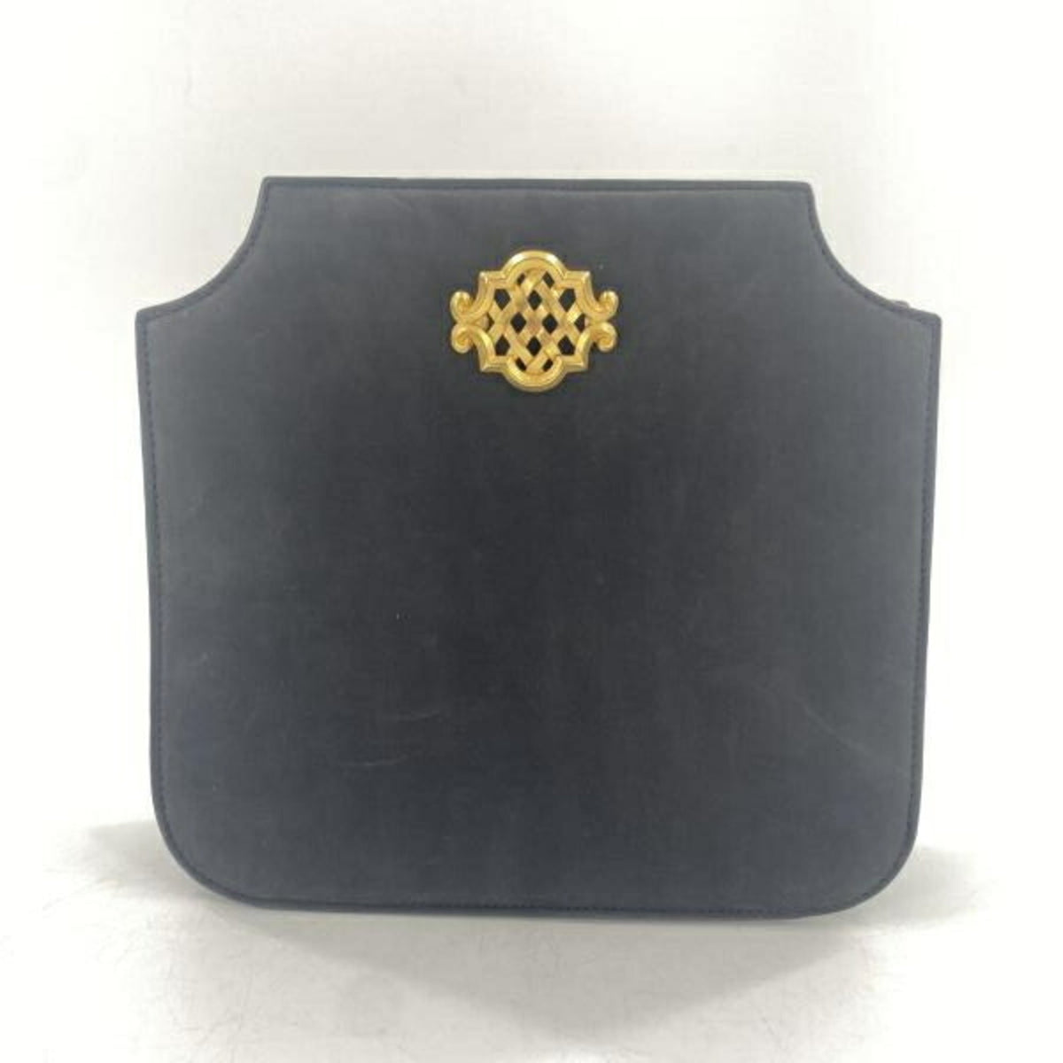 Bally Black Blue Suede Shoulder Bag (Pre-Owned)