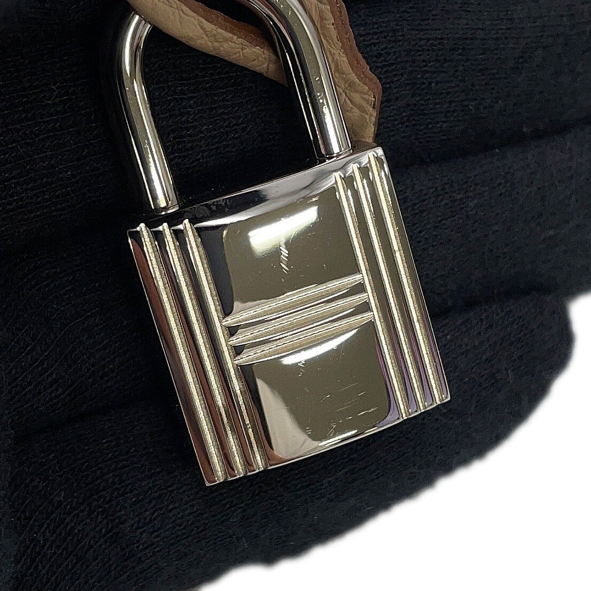 Hermes Birkin Argile Taurillon Clemence Leather Handbag (Pre-Owned)