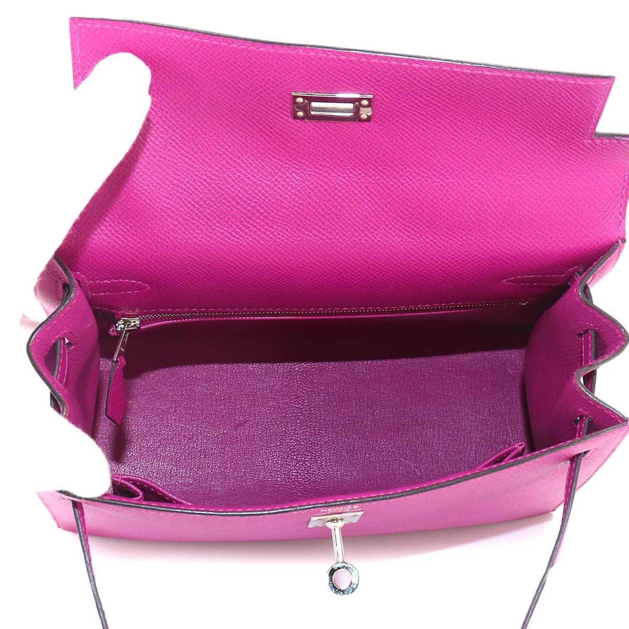 Hermes Kelly Rose Purple Epsom Leather Handbag (Pre-Owned)