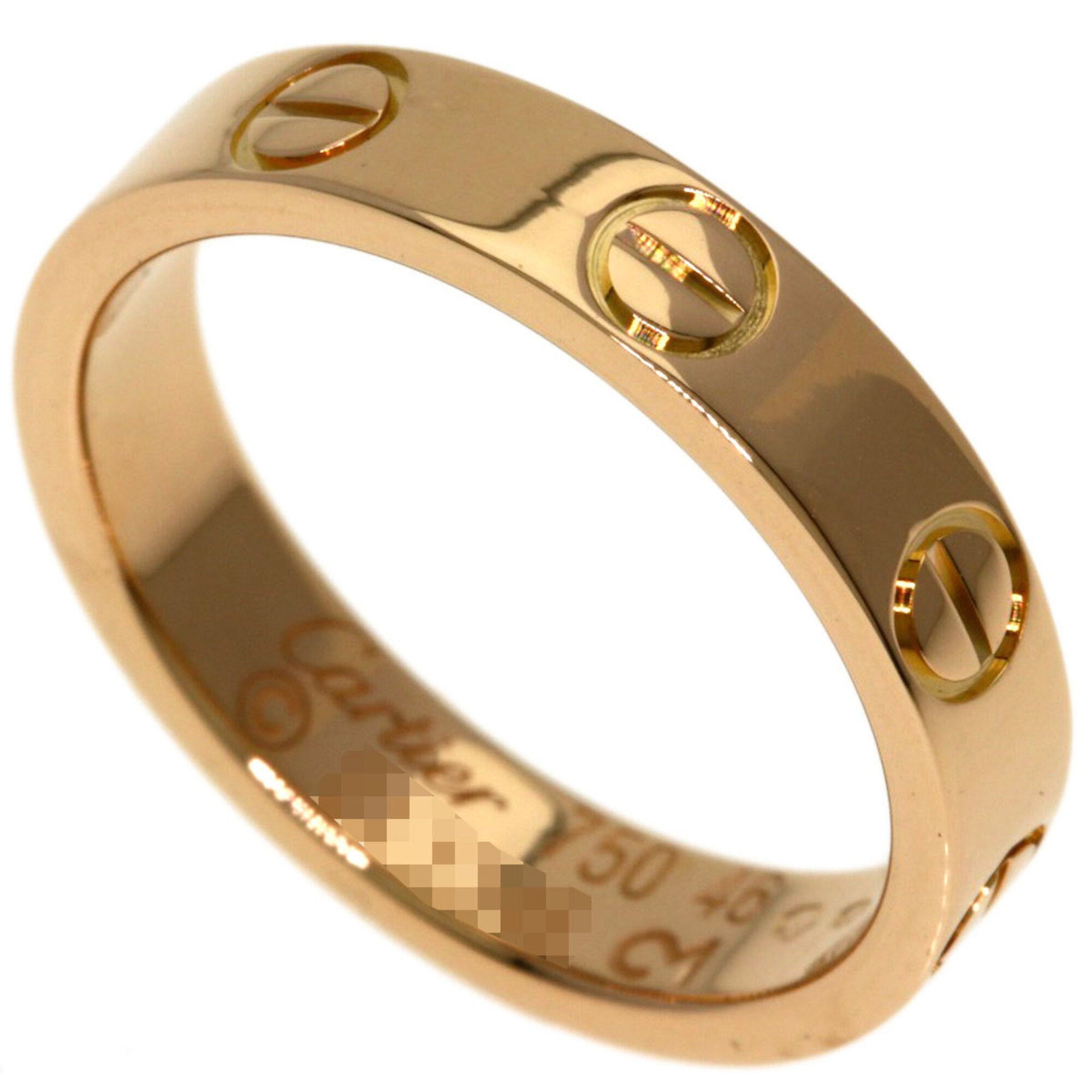 Cartier Love Pink Gold (18K) Band Ring (Pre-Owned)