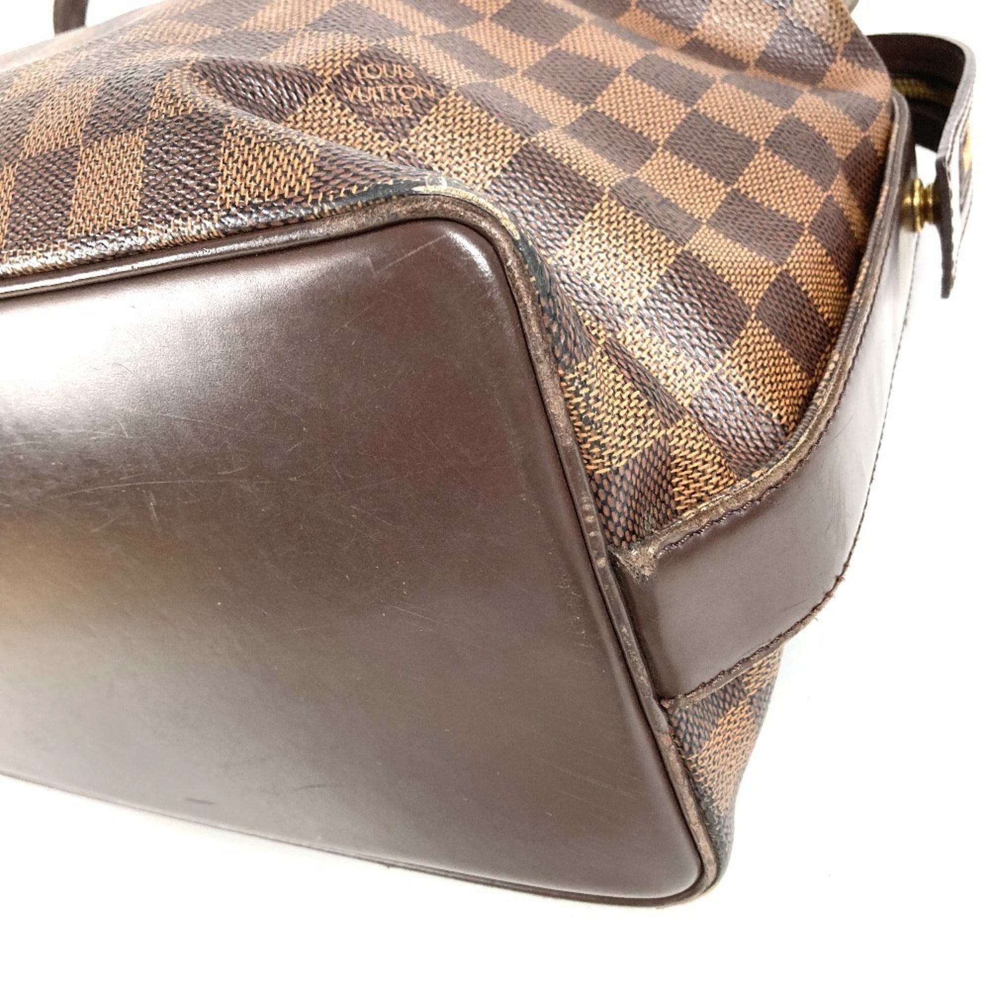 Louis Vuitton Brown Ebene Damier Canvas Shoulder Bag Tote Bag (Pre-Owned)