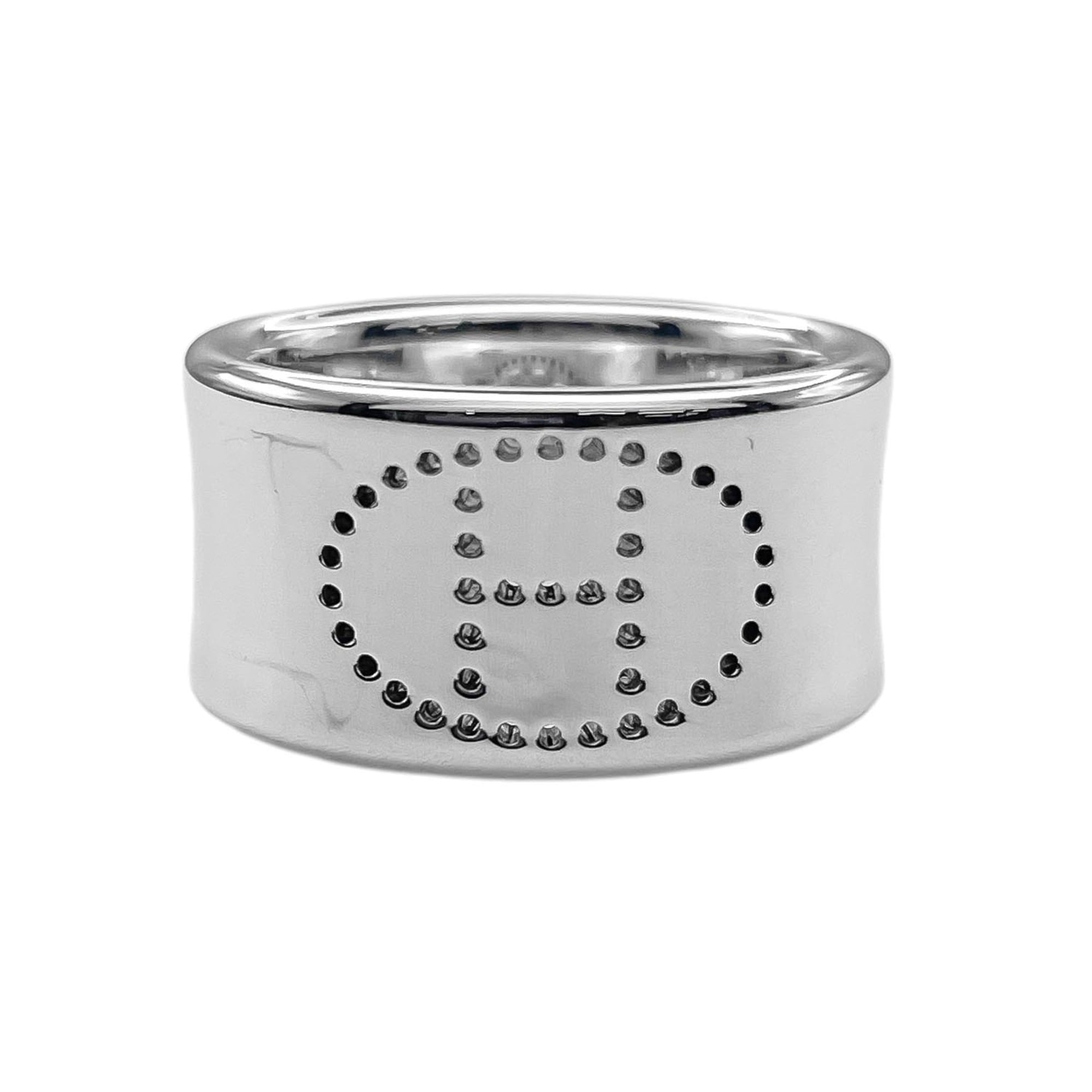 Hermes Silver Silver 925 Band Ring (Pre-Owned)