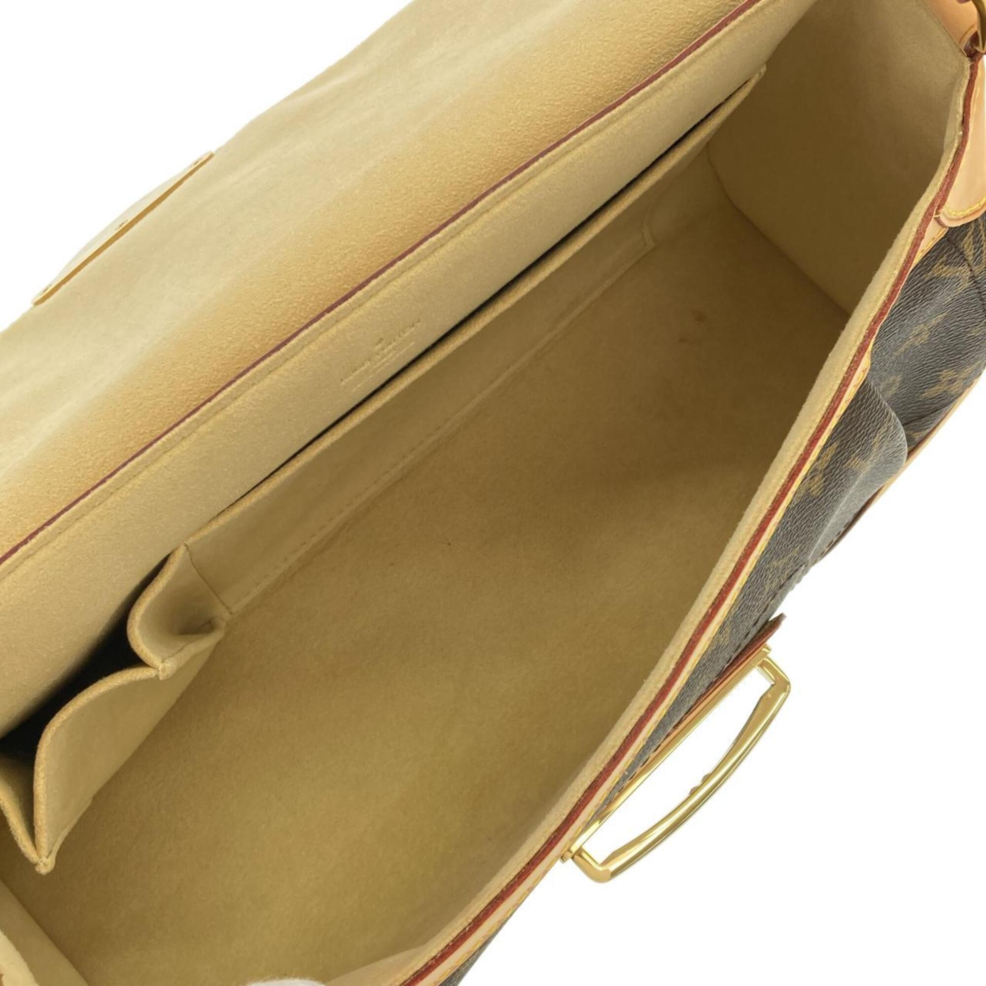 Louis Vuitton Marron Monogram Coated Canvas Shoulder Bag (Pre-Owned)