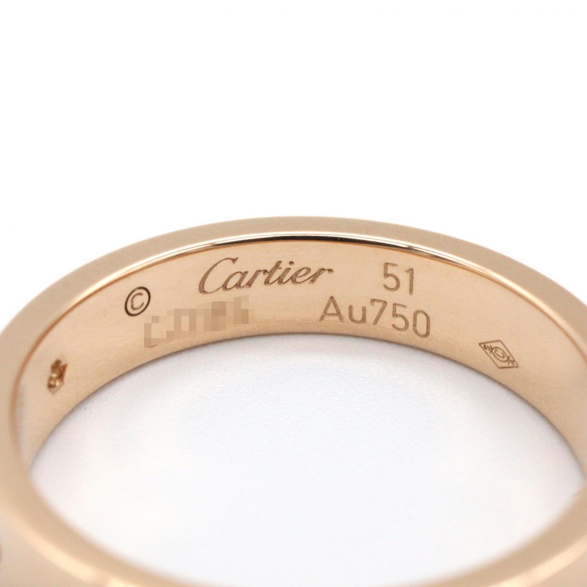 Cartier Gold Clear Pink Gold (18K) Band Ring (Pre-Owned)