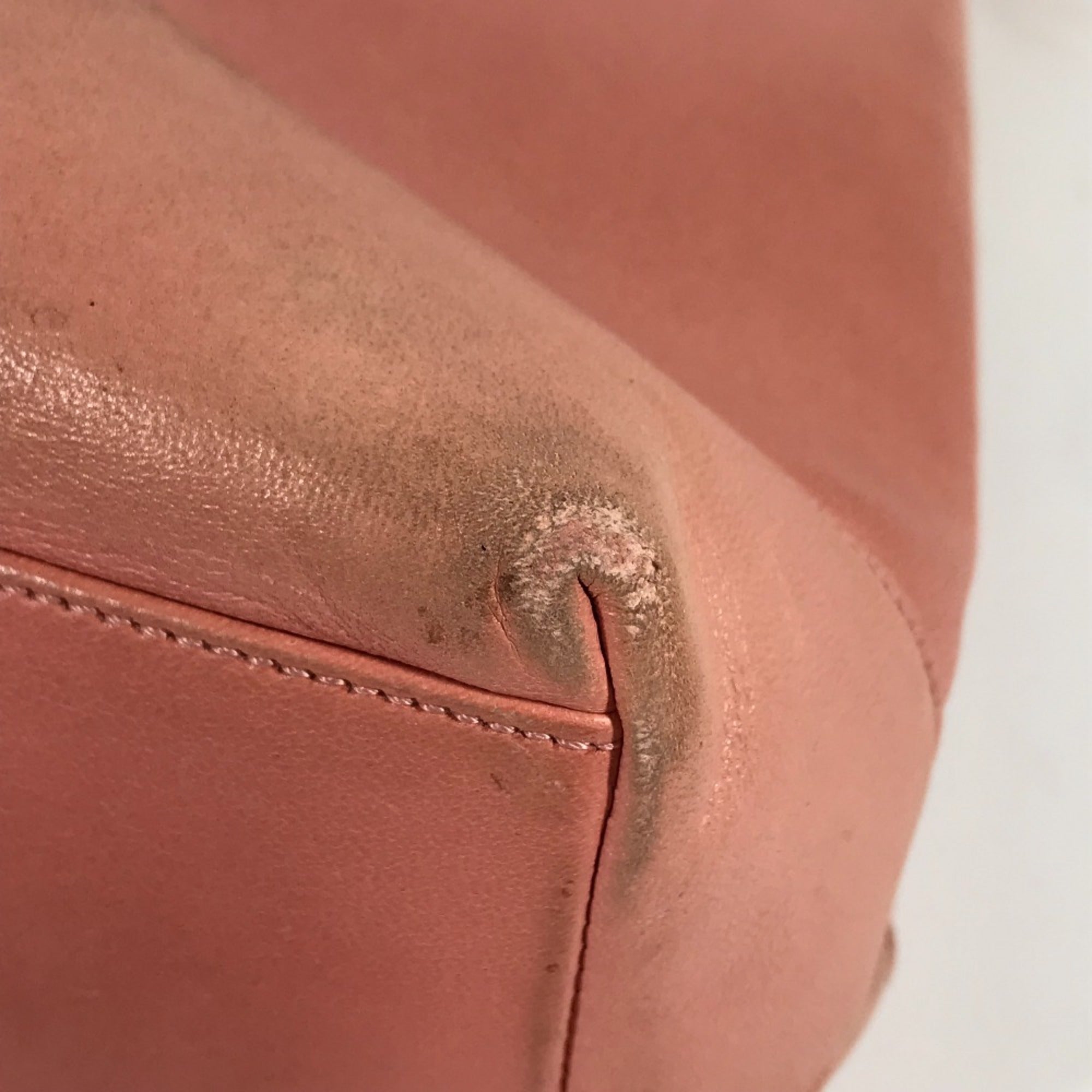 Chanel Pink Leather Shoulder Bag Tote Bag (Pre-Owned)