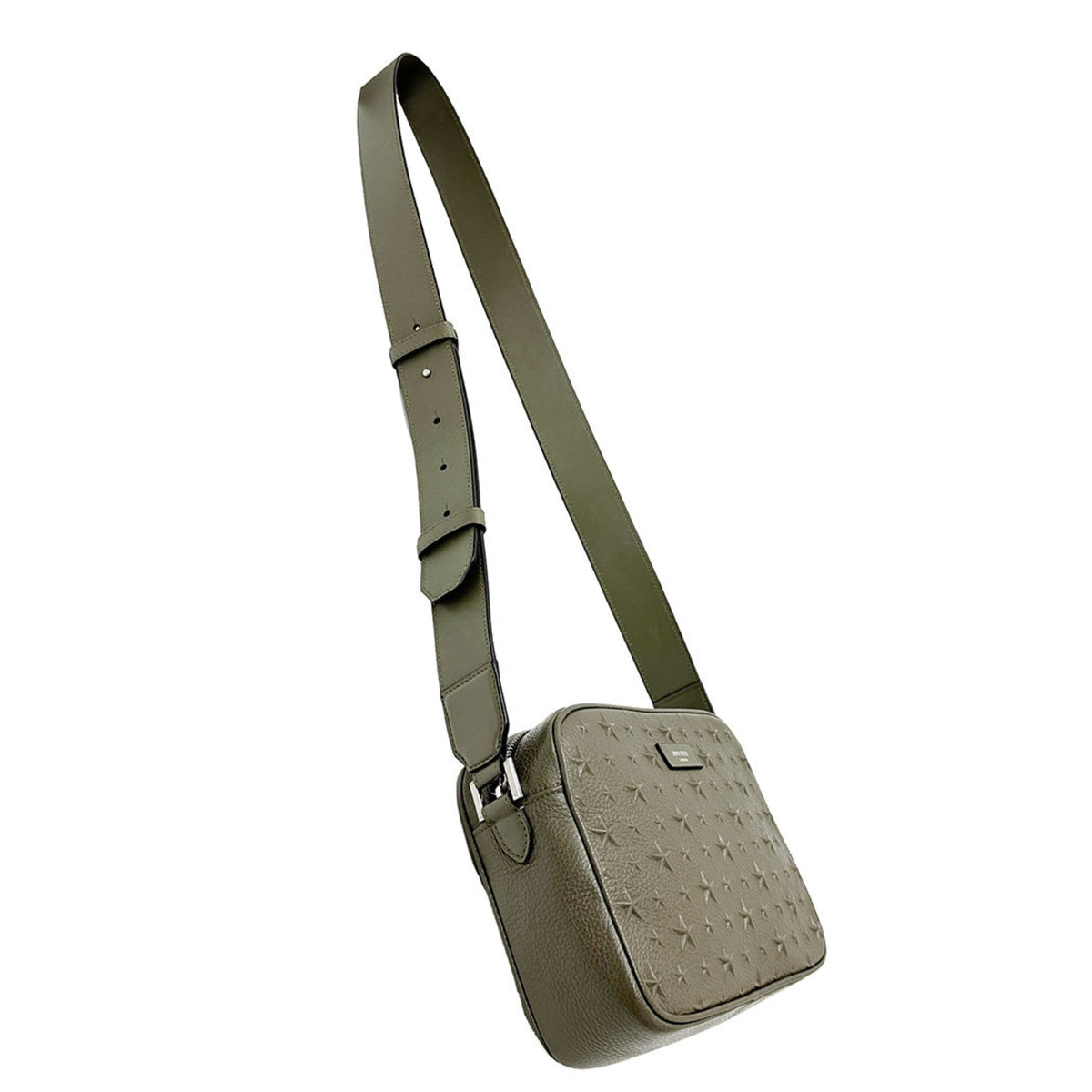 Jimmy Choo Green Khaki Leather Shoulder Bag (Pre-Owned)