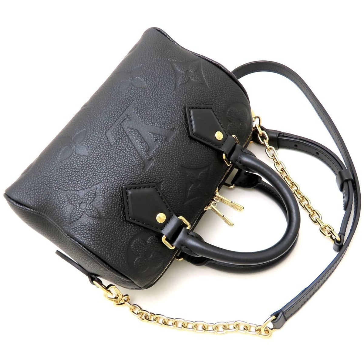 Louis Vuitton Monogram Empreinte Noir Leather Handbag (Pre-Owned)