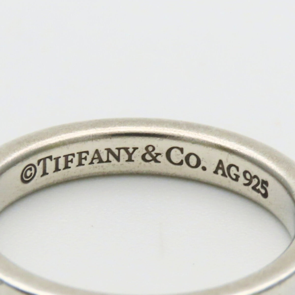 Tiffany Silver Silver 925 Band Ring (Pre-Owned)