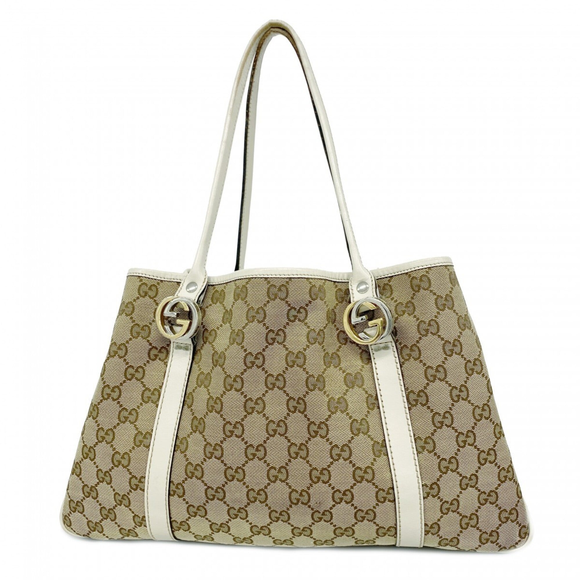 Gucci Brown Canvas Tote Bag (Pre-Owned)