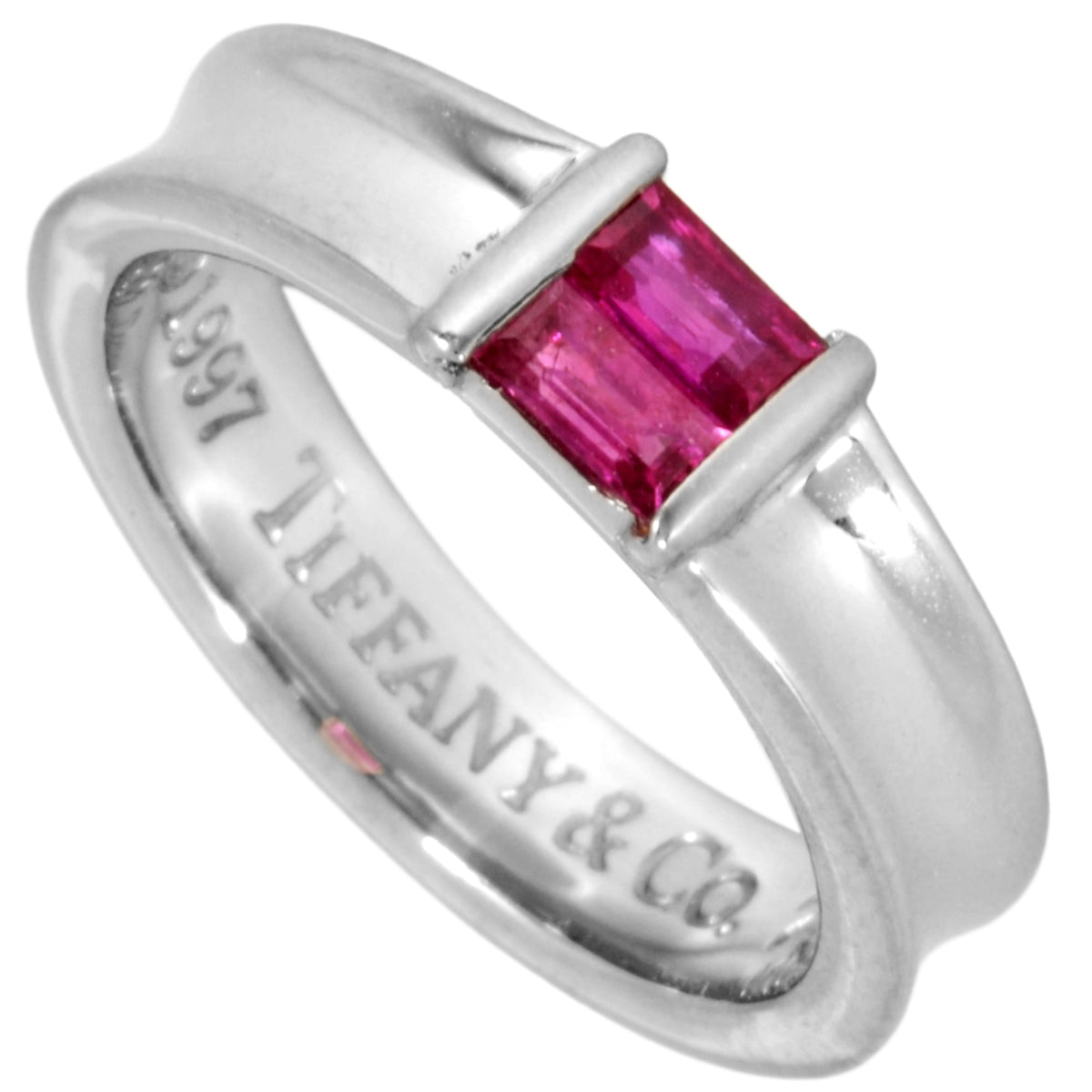 Tiffany White Gold (18K) Band Ring (Pre-Owned)