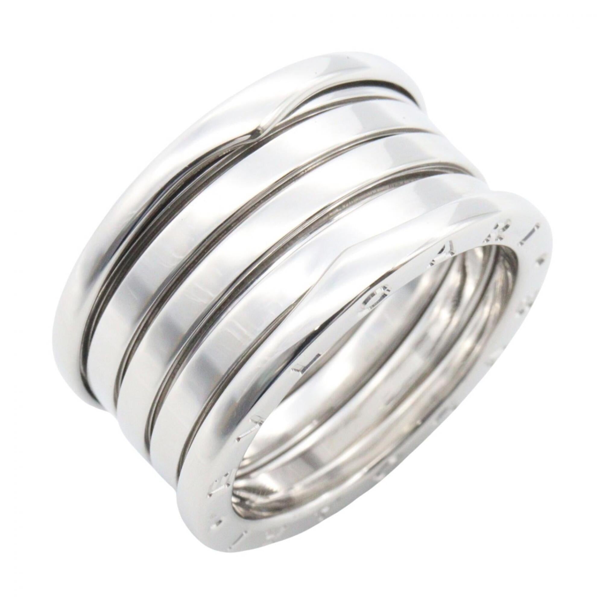 Bvlgari Silver White Gold (18K) Band Ring (Pre-Owned)