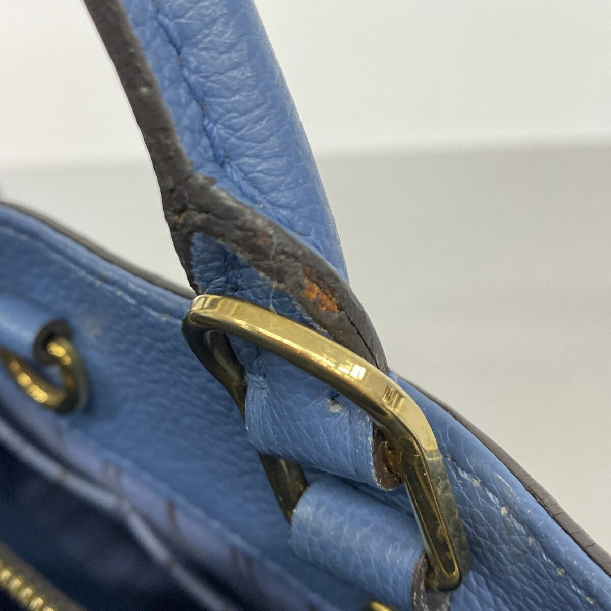 Louis Vuitton Blue Jean Handbag (Pre-Owned)