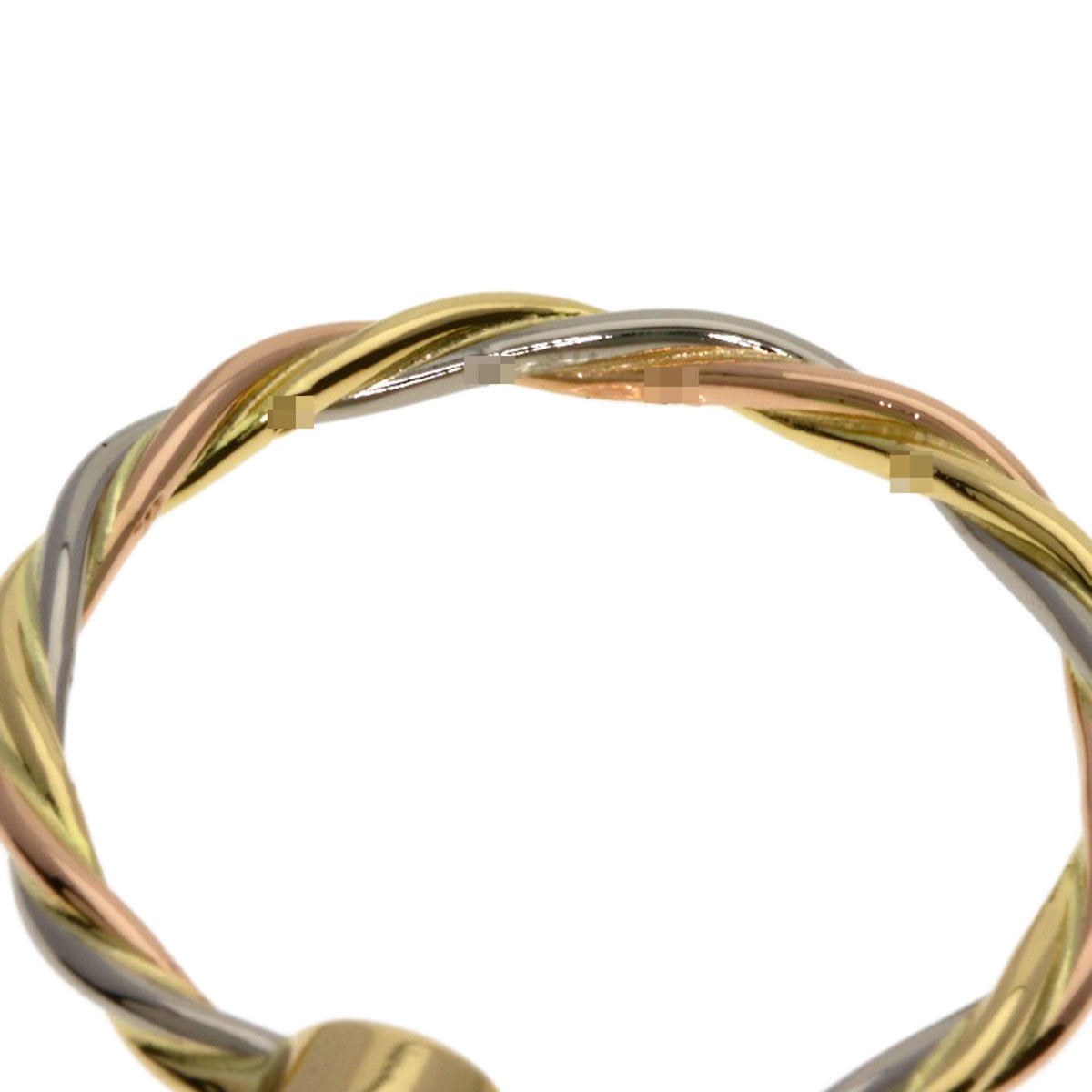 Cartier Pink White Yellow Band Ring (Pre-Owned)