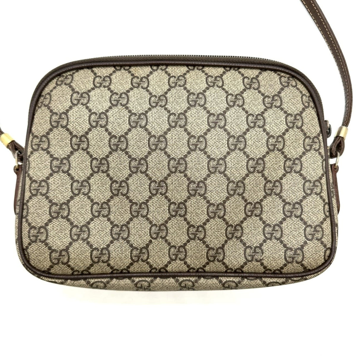 Gucci Brown Gg Supreme Canvas Shoulder Bag (Pre-Owned)