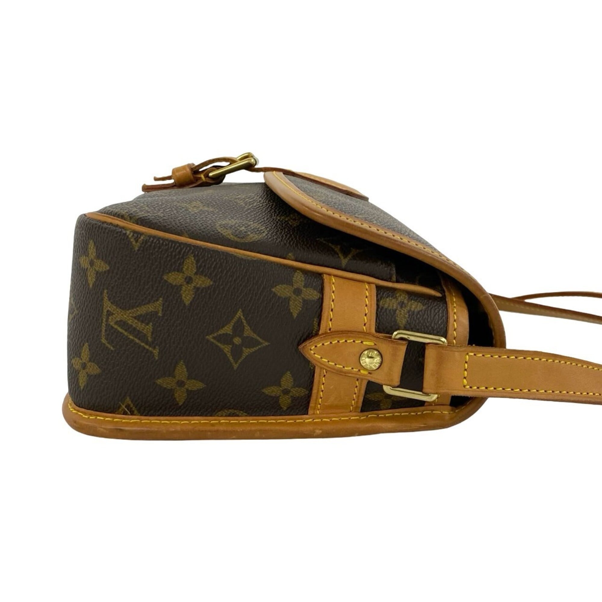 Louis Vuitton Brown Leather Pvc Pochette Shoulder Bag (Pre-Owned)