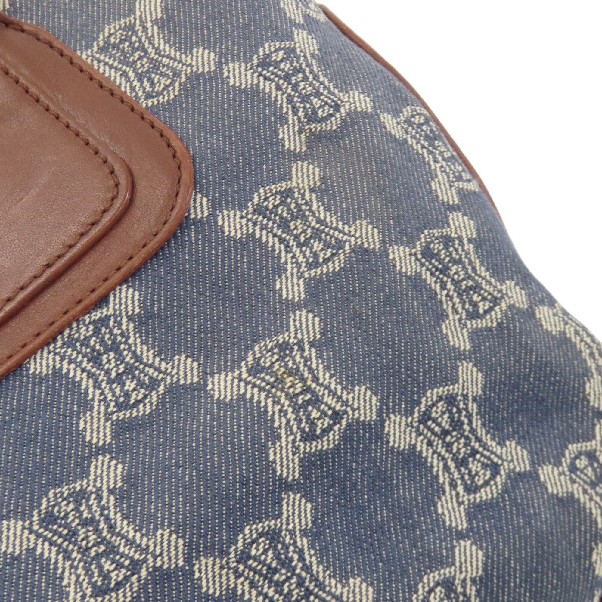 Celine Blue Brown Denim Leather Handbag (Pre-Owned)