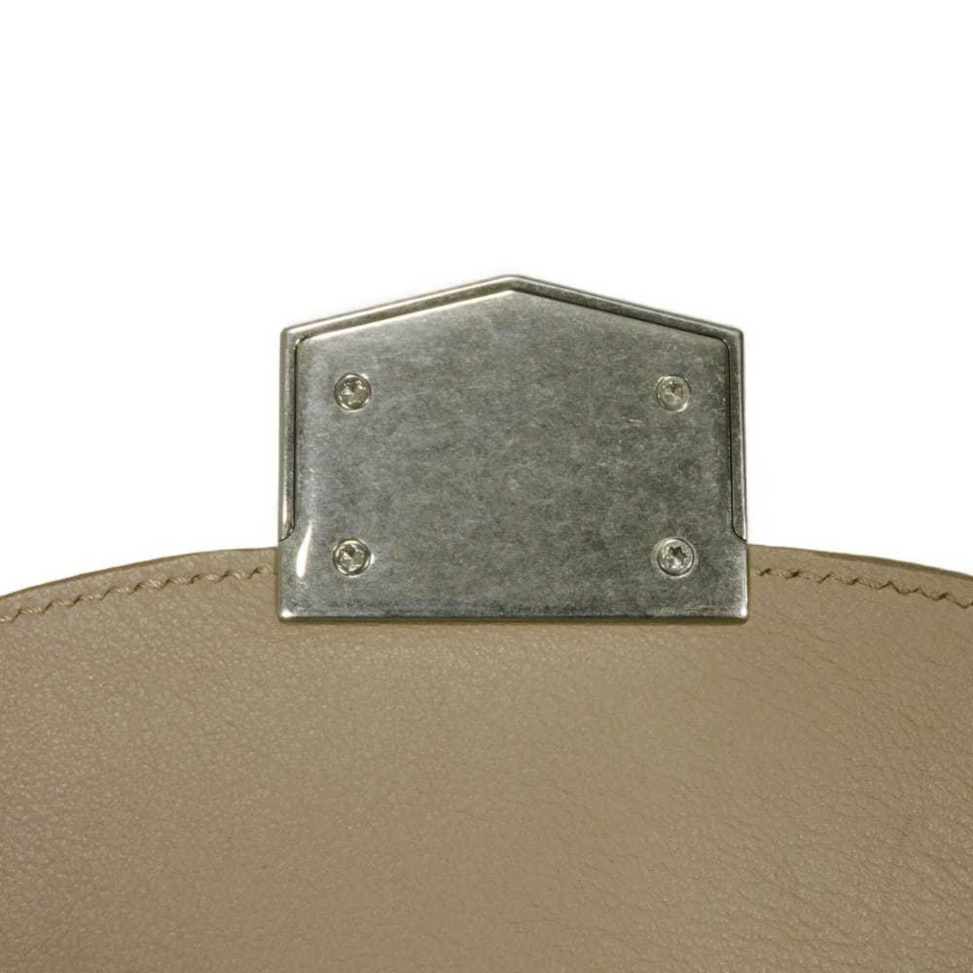 Celine Beige Leather Long Wallet (Bi-Fold) (Pre-Owned)