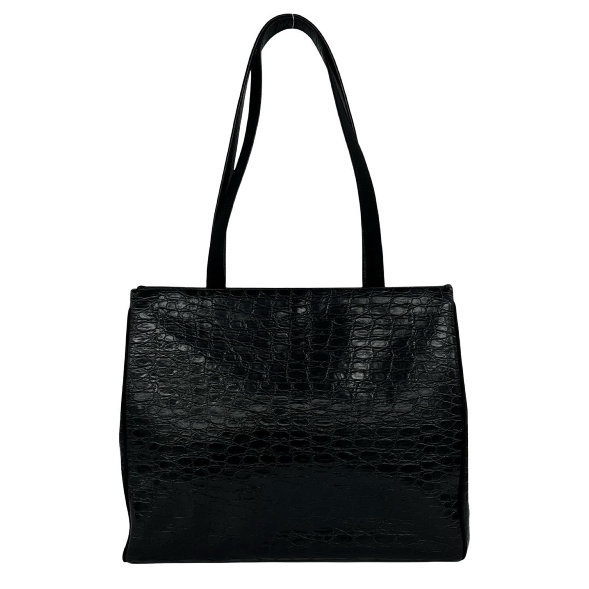 Salvatore Ferragamo Black Leather Tote Bag (Pre-Owned)