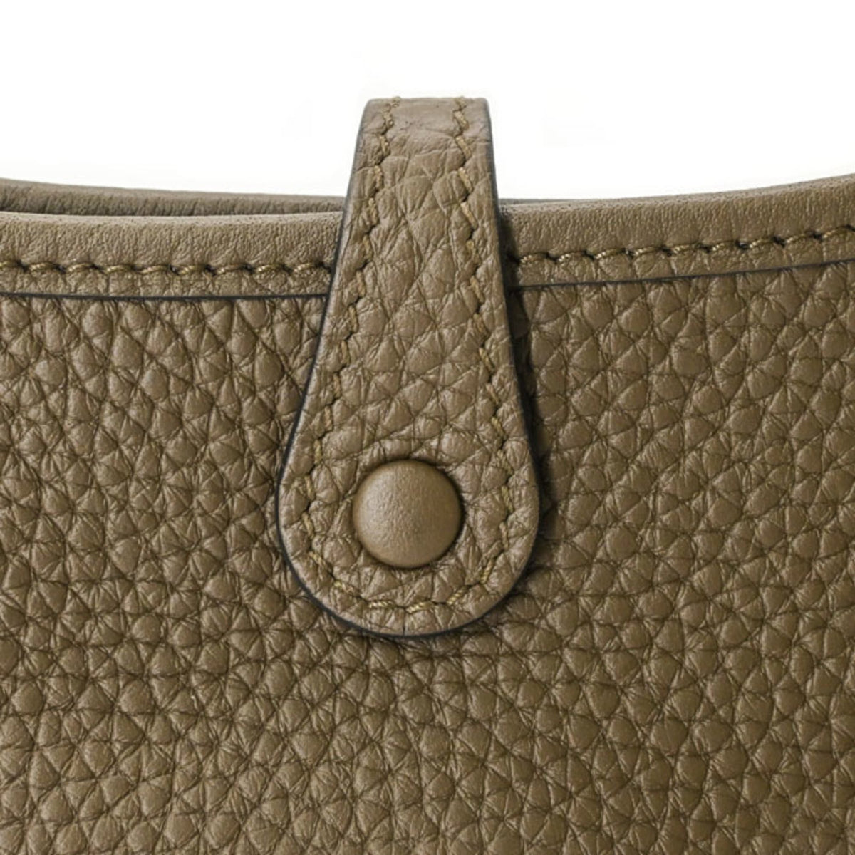 Hermes Evelyne Vert Taurillon Clemence Leather Shoulder Bag (Pre-Owned)