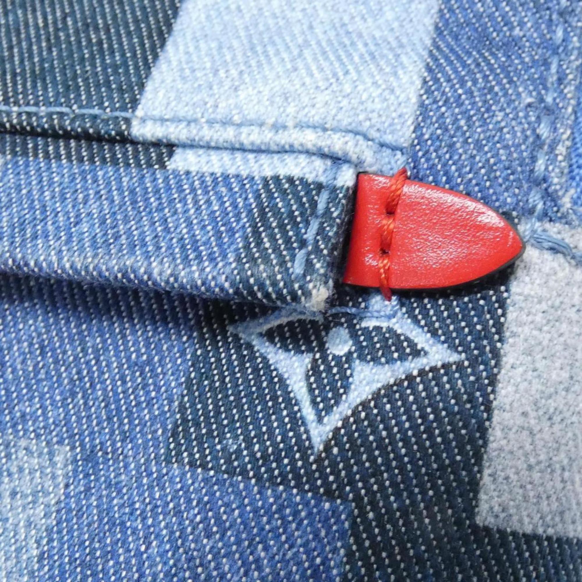 Louis Vuitton Rouge Denim Backpack (Pre-Owned)
