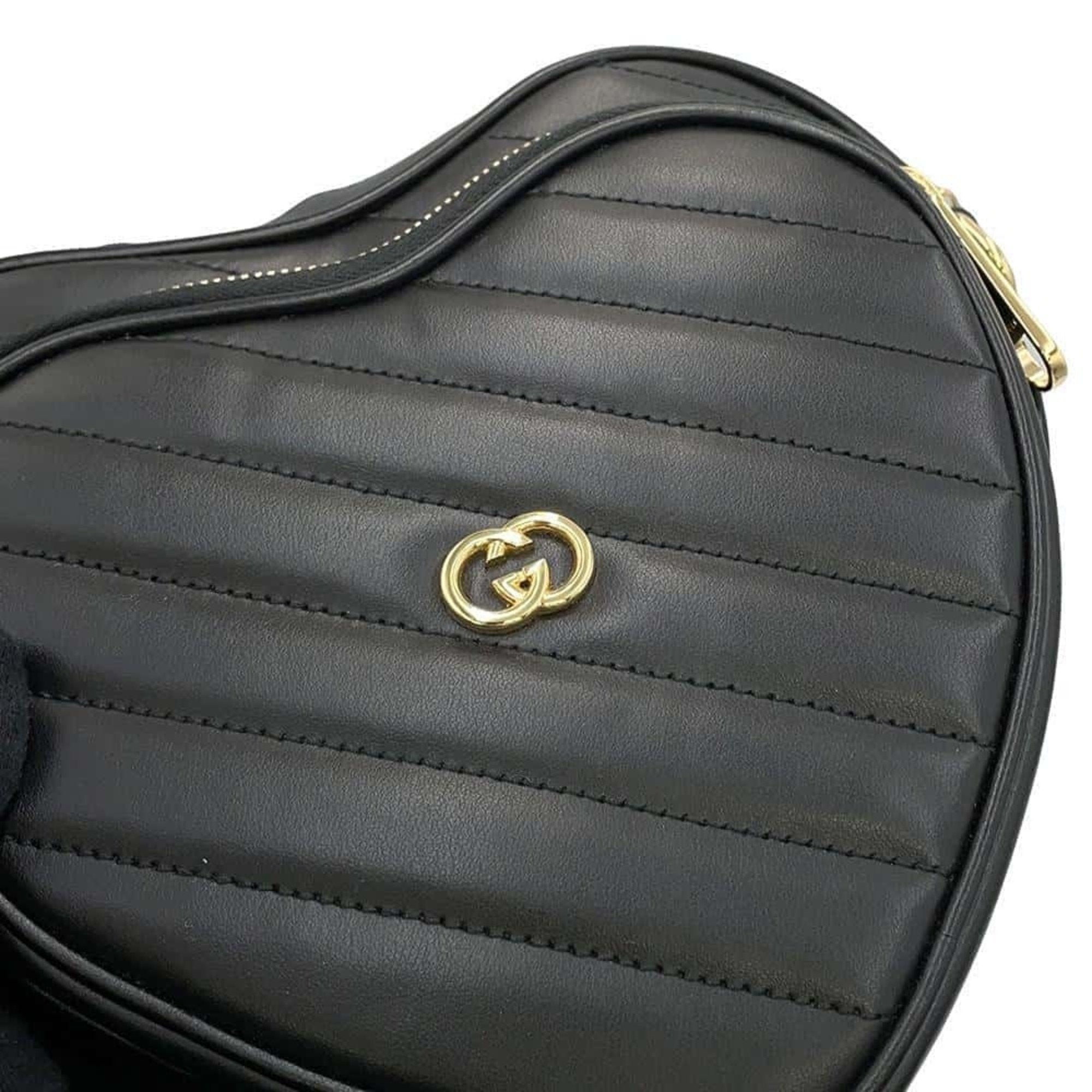Gucci Black Leather Shoulder Bag (Pre-Owned)
