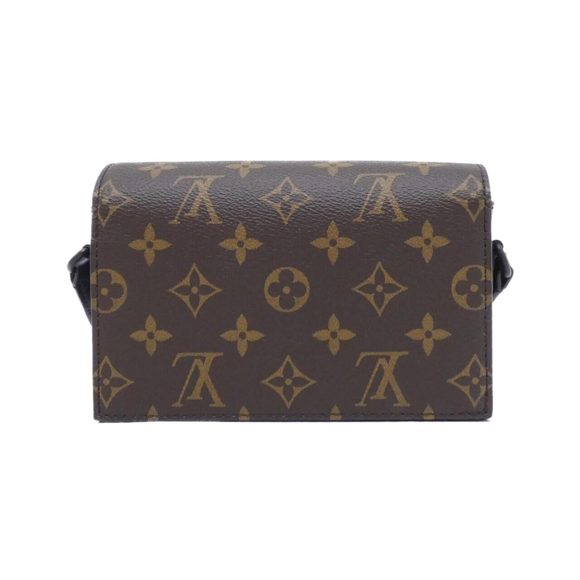 Louis Vuitton Black Marron Coated Canvas Shoulder Bag (Pre-Owned)