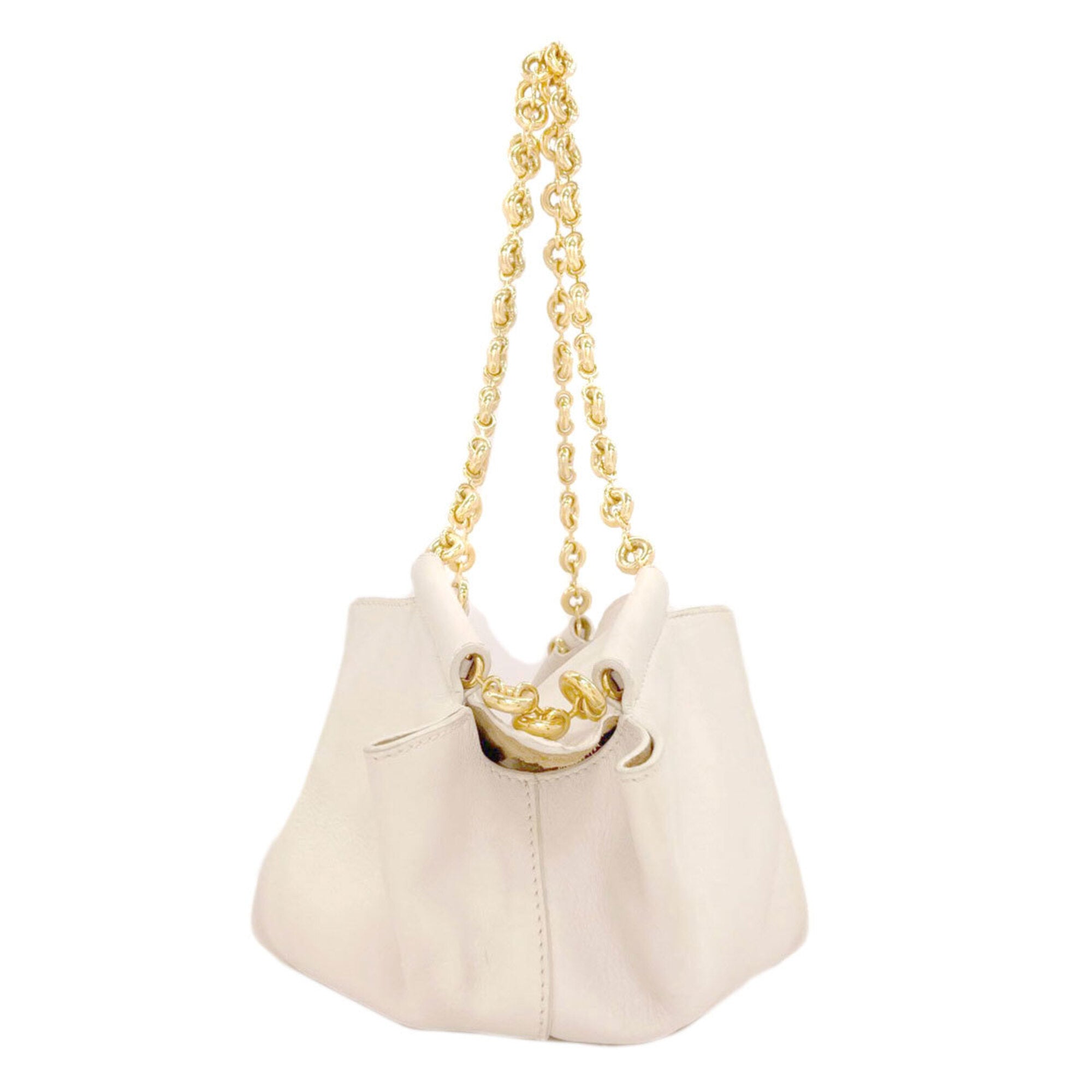 Loewe White Leather Handbag (Pre-Owned)