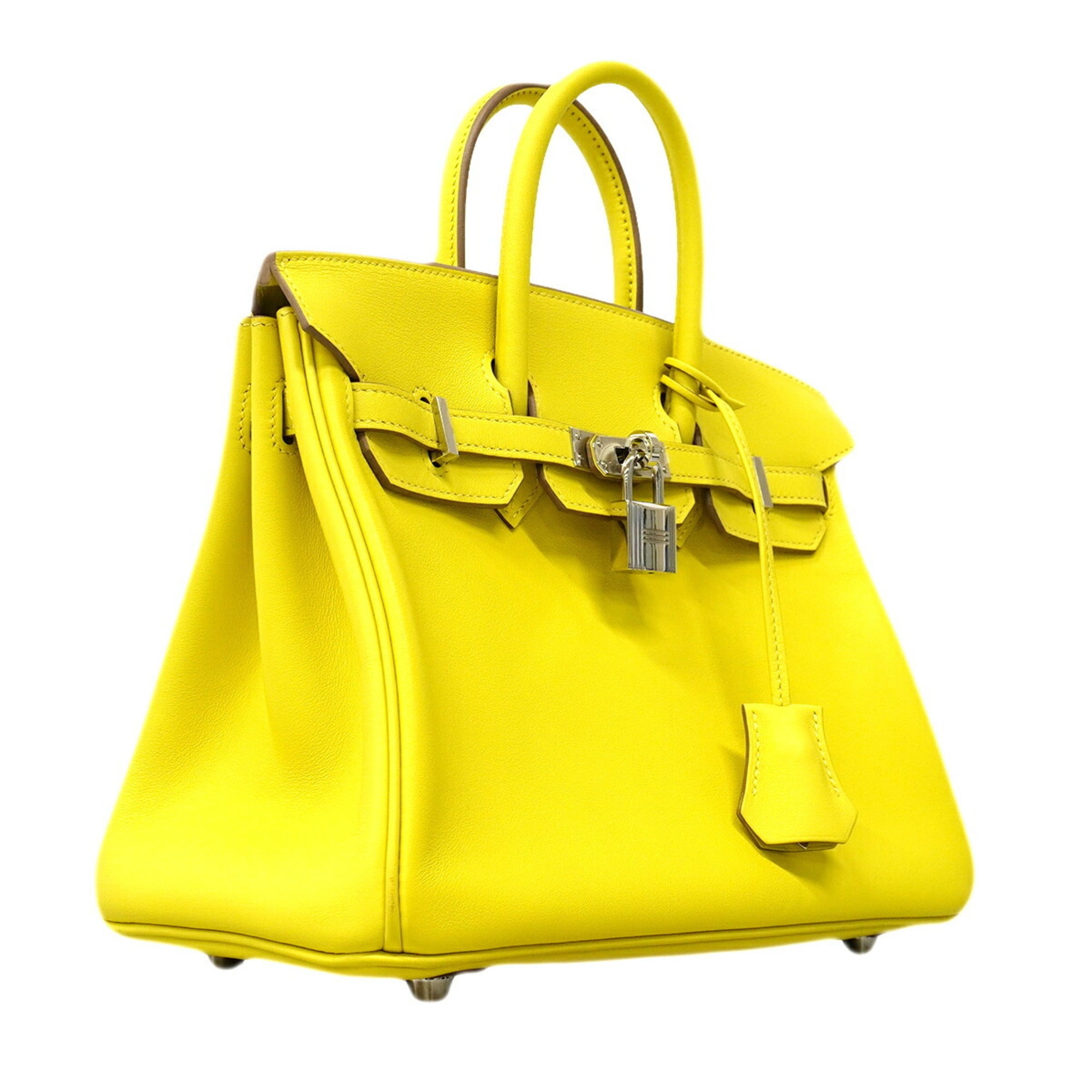 Hermes Lime Swift Leather Handbag (Pre-Owned)