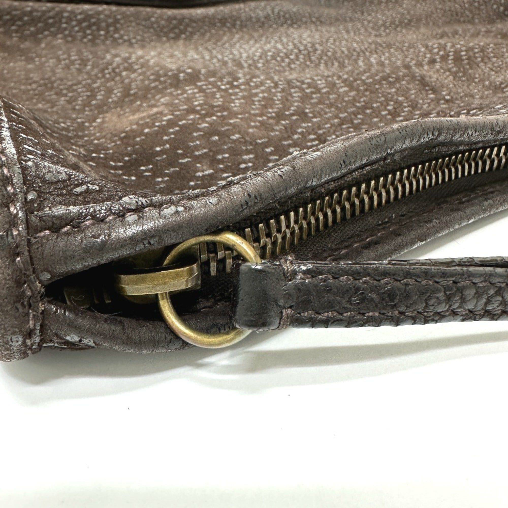 Prada Brown Leather Shoulder Bag (Pre-Owned)