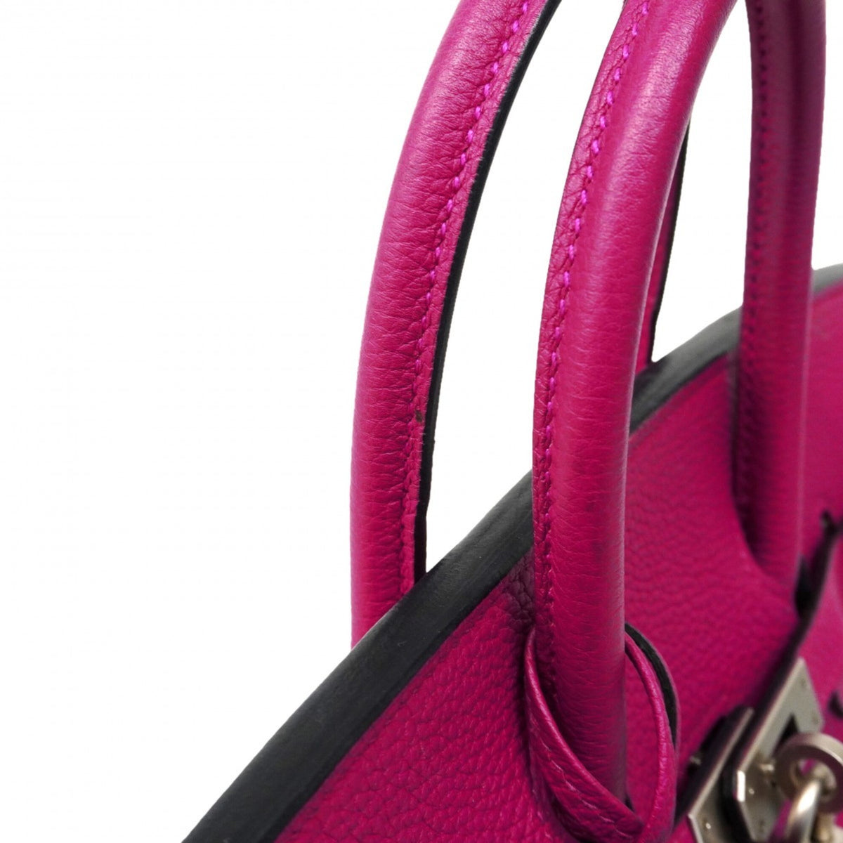 Hermes Blue Royal Rose Purple Togo Leather Handbag (Pre-Owned)