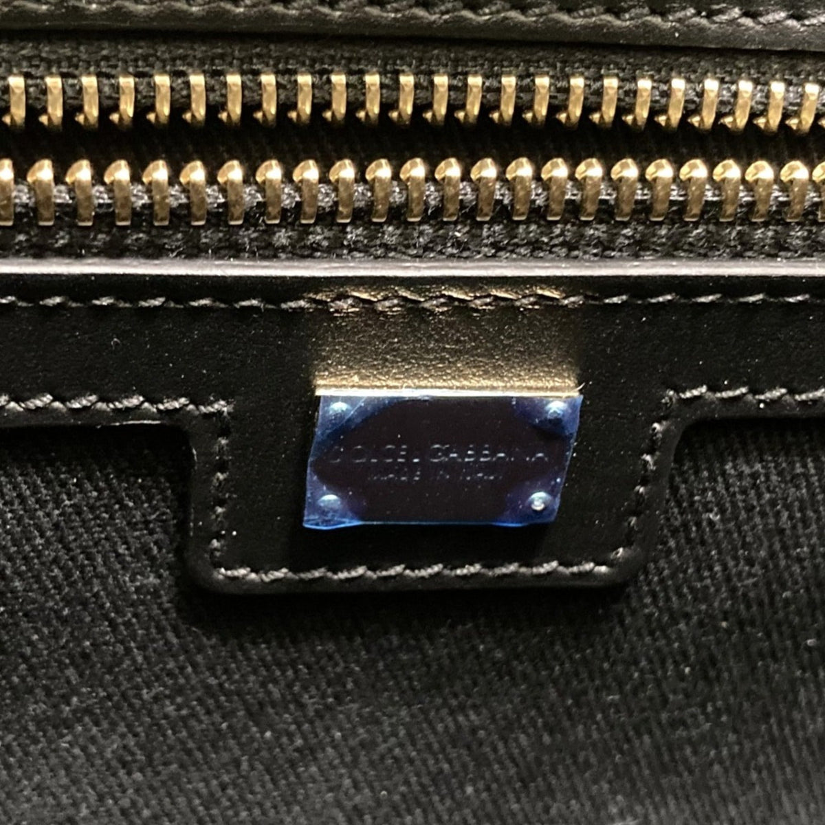 Dolce & Gabbana Black Blue Tote Bag (Pre-Owned)