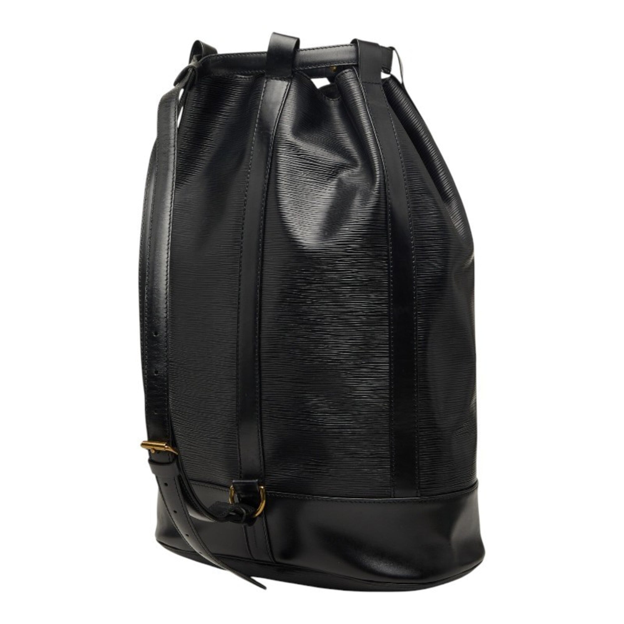 Louis Vuitton Black Noir Leather Shoulder Bag Sling Bag (Pre-Owned)