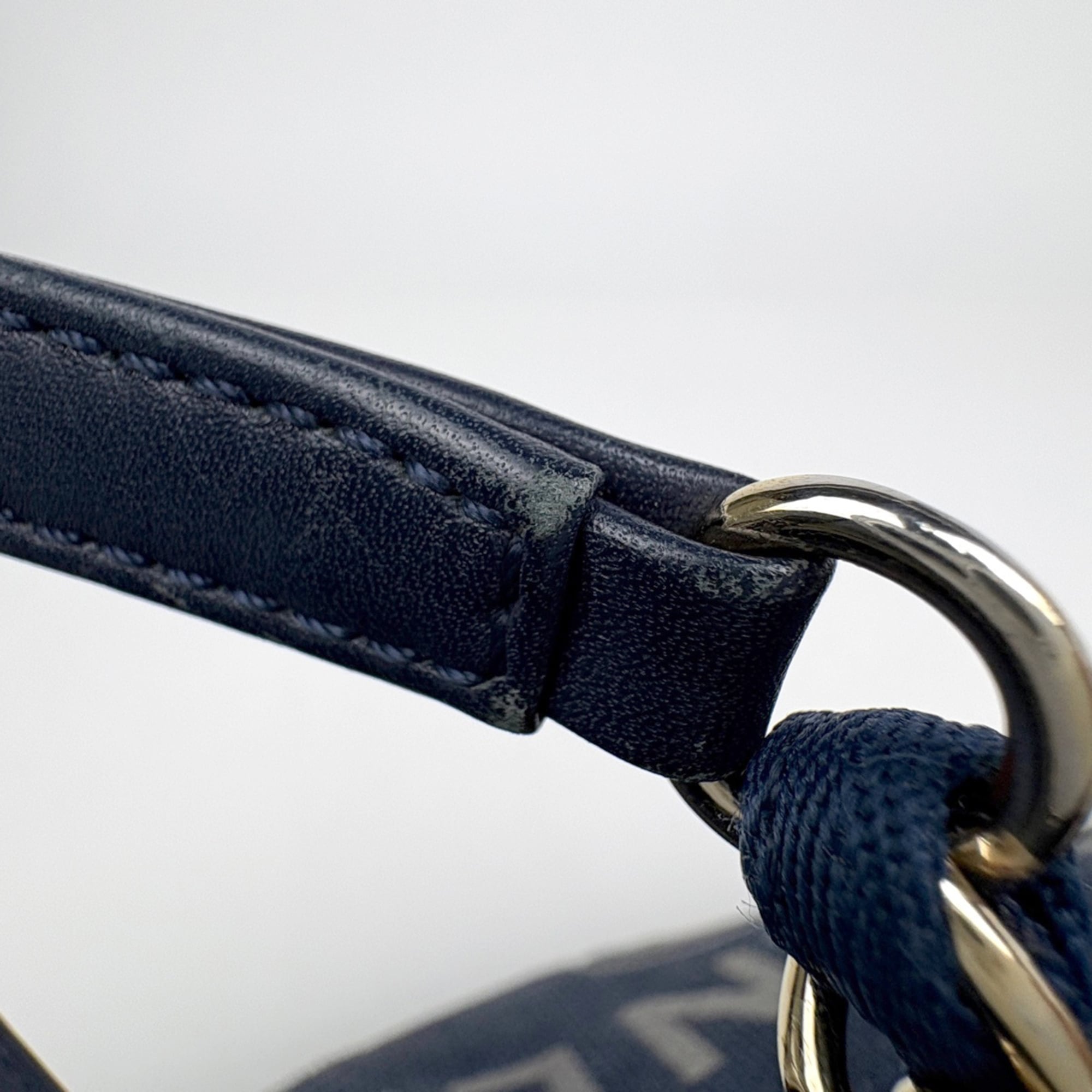 Chanel Deauville Navy Straw Leather Tote Bag (Pre-Owned)