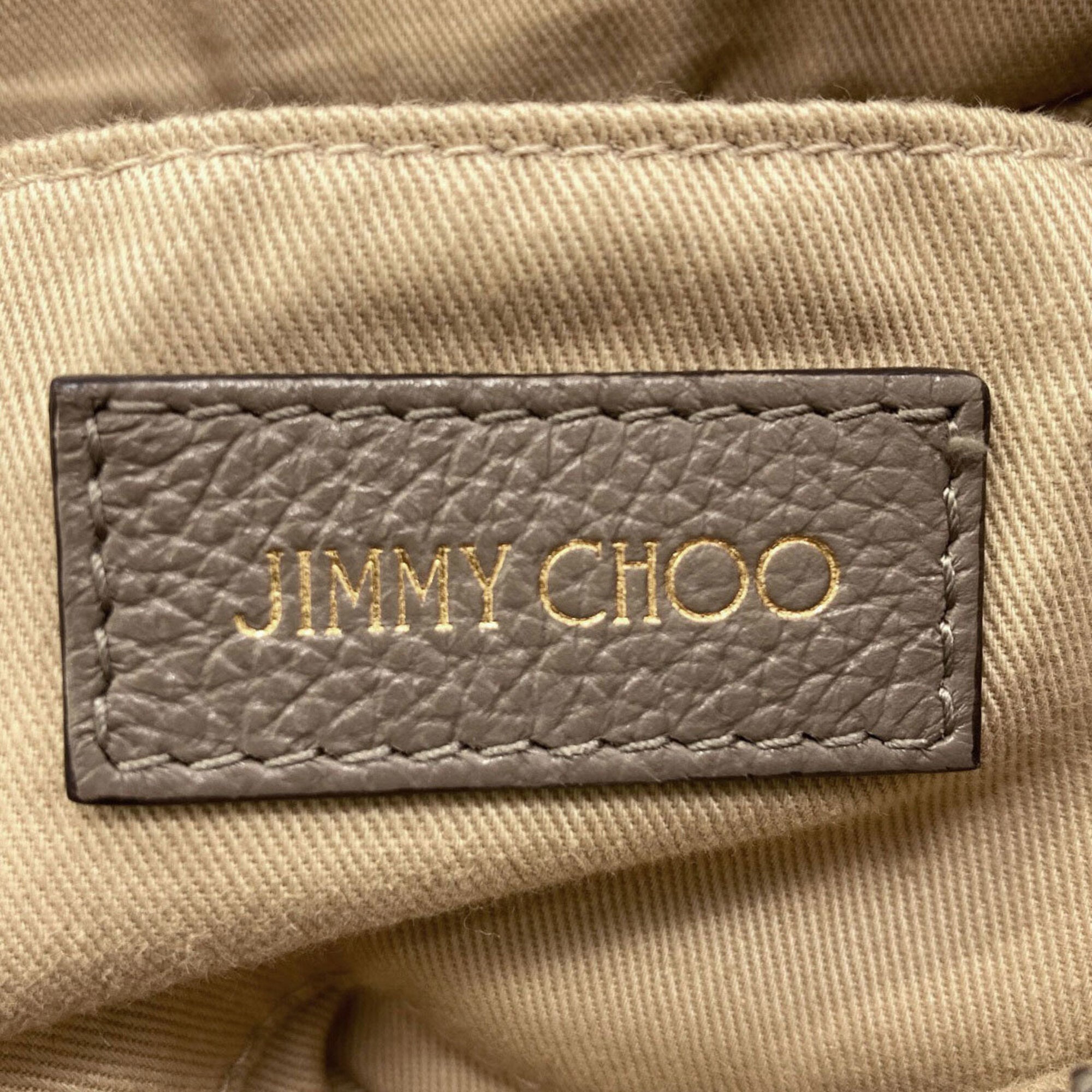 Jimmy Choo Grayish Leather Handbag (Pre-Owned)