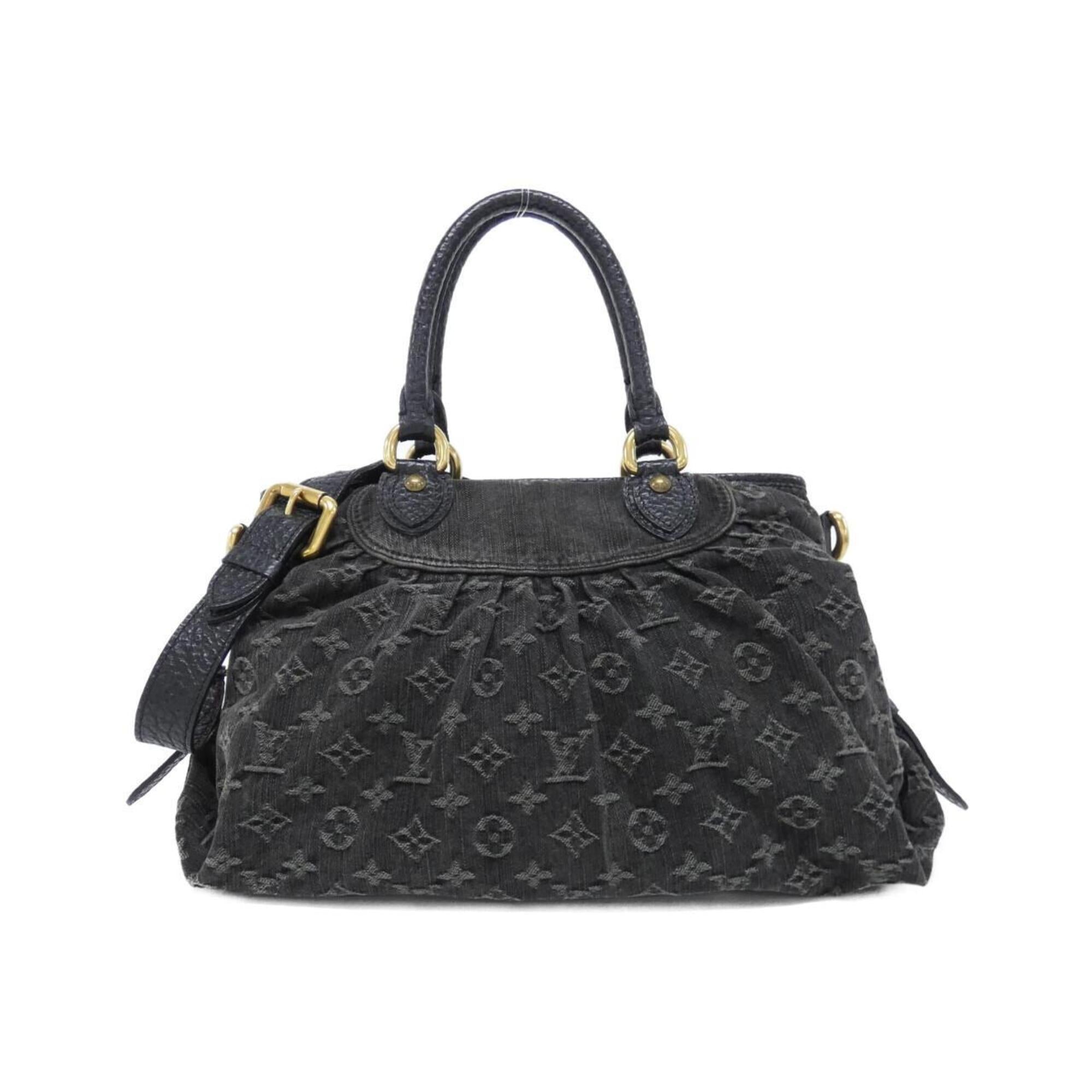 Louis Vuitton Black Denim Handbag (Pre-Owned)