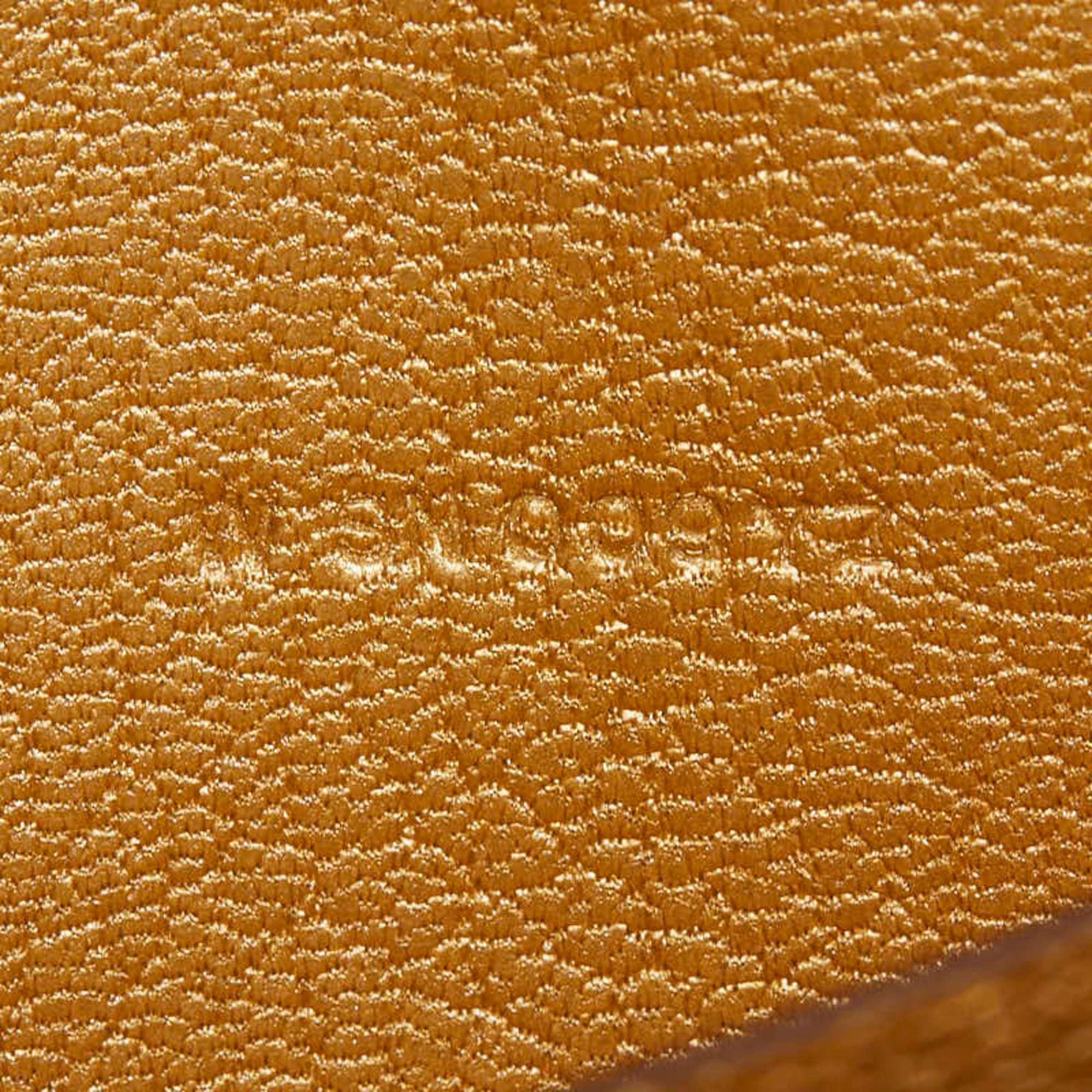 Hermes Gold Chevre Leather Long Wallet (Bi-Fold) (Pre-Owned)