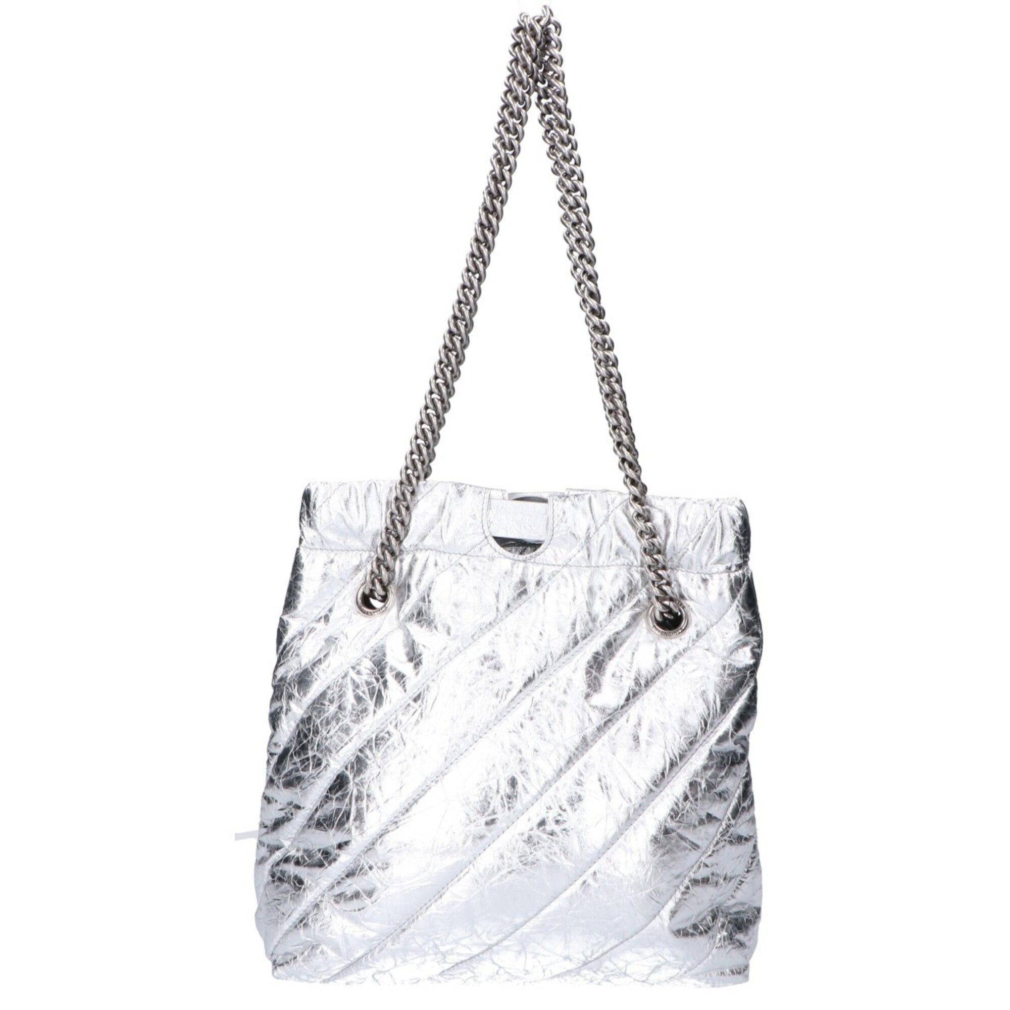 Balenciaga Silver Leather Tote Bag (Pre-Owned)