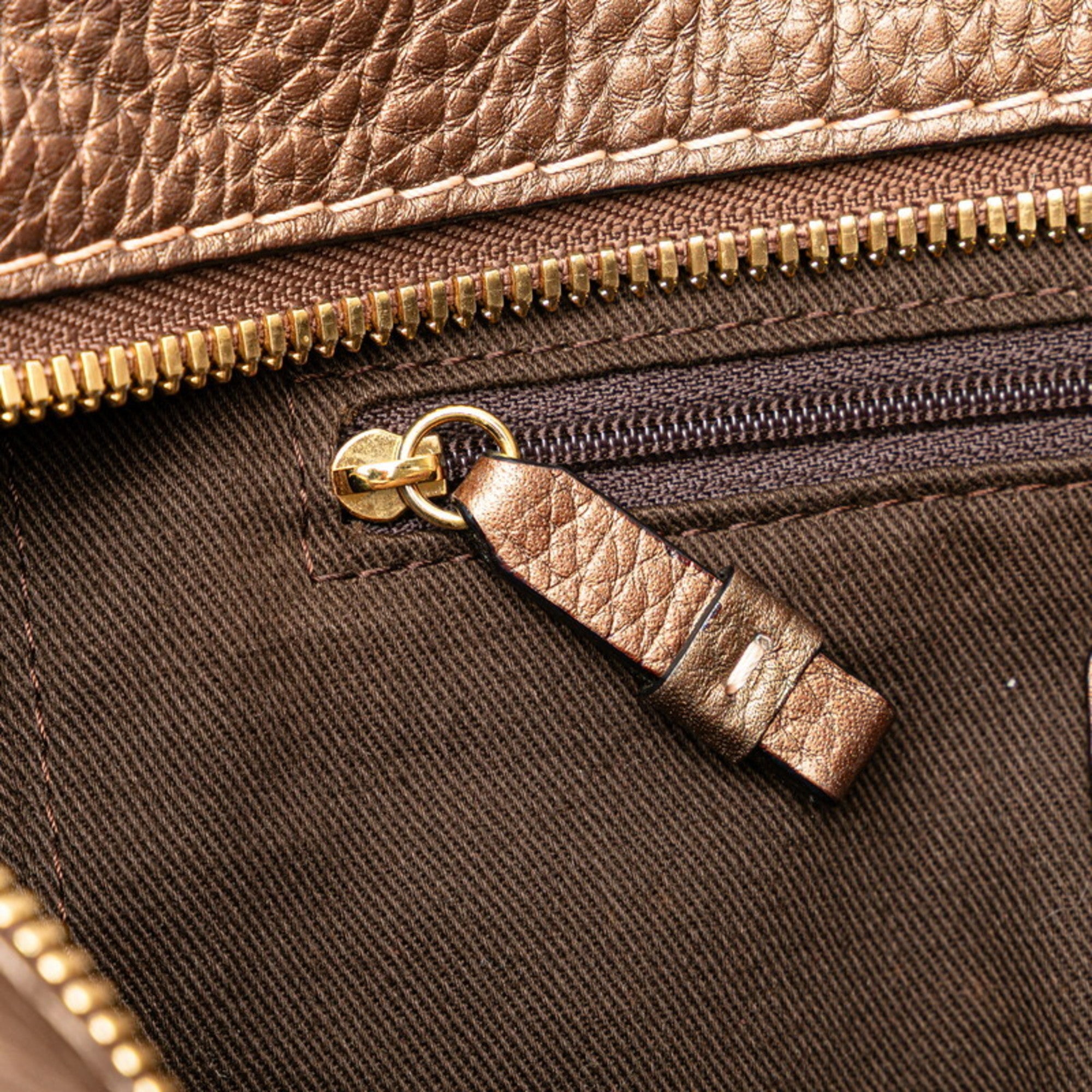 Loewe Beige Brown Canvas Leather Handbag (Pre-Owned)