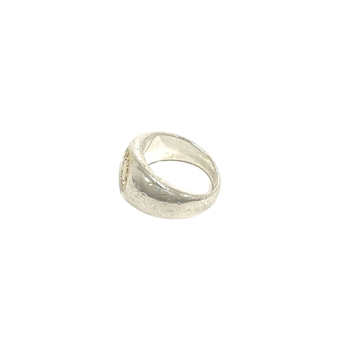 Hermes Gold Silver Yellow Gold (18K) Silver 925 Band Ring (Pre-Owned)